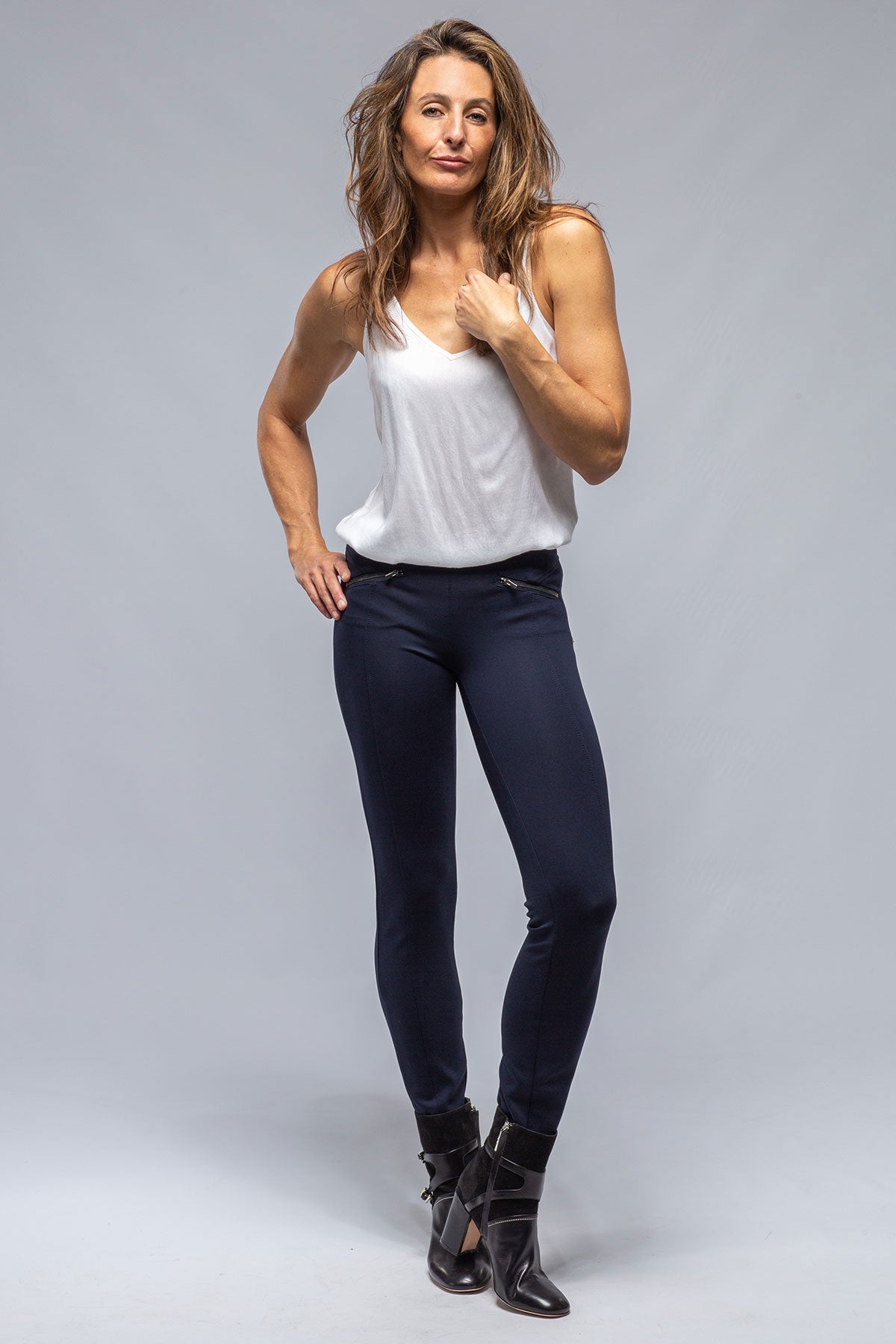 Mac Jeans MAC Dream Ankle Luxury In Navy Ladies - Pants