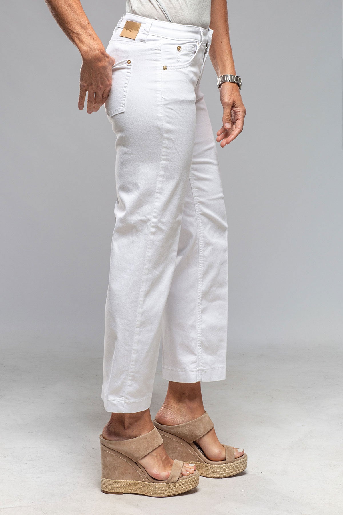 MAC Dream Culotte In White | Ladies - Pants - Jeans | Mac Jeans