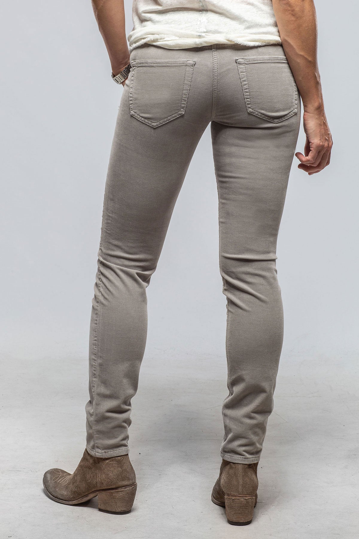 Mac Jeans MAC Slim Baby Soft Corduroy In Light Ash Grey Ladies - Pants - Jeans