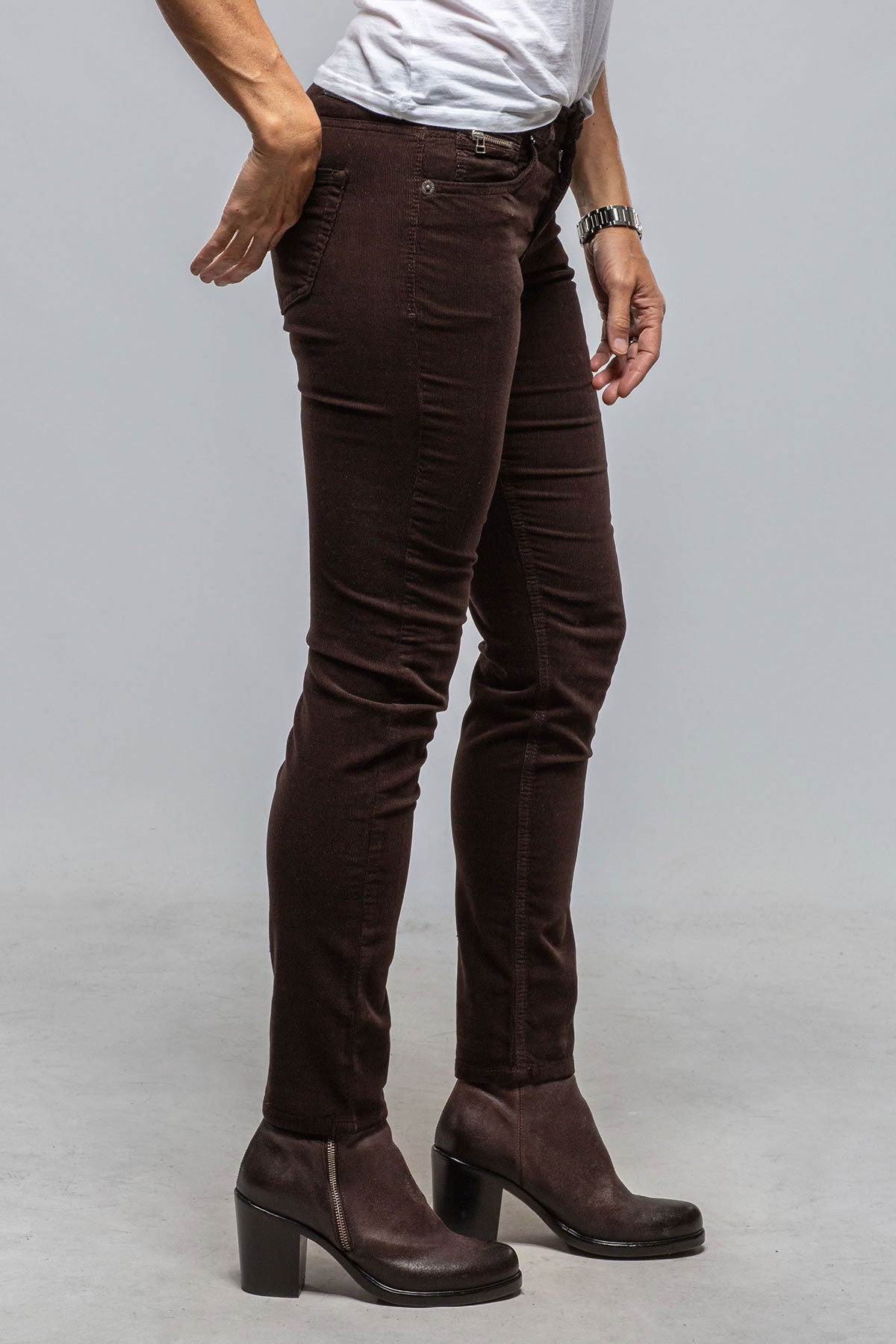 MAC Slim Baby Soft Corduroy In Truffle Brown | Ladies - Pants - Jeans | Mac Jeans