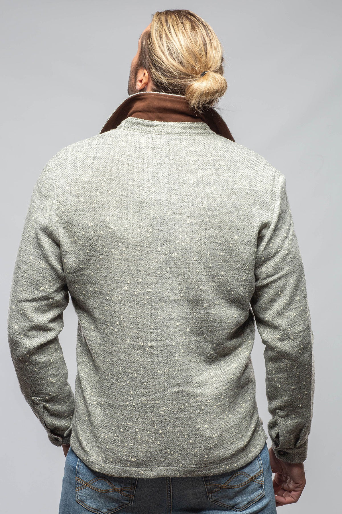 Bitterroot Donegal Overshirt In Grey | Mens - Outerwear - Overshirts | Manto