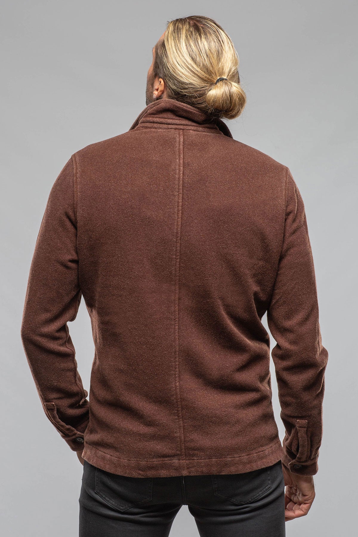 Manto | Calderwood Garment Dyed Shirt Jacket In Chocolate | Mens - Outerwear - Overshirts