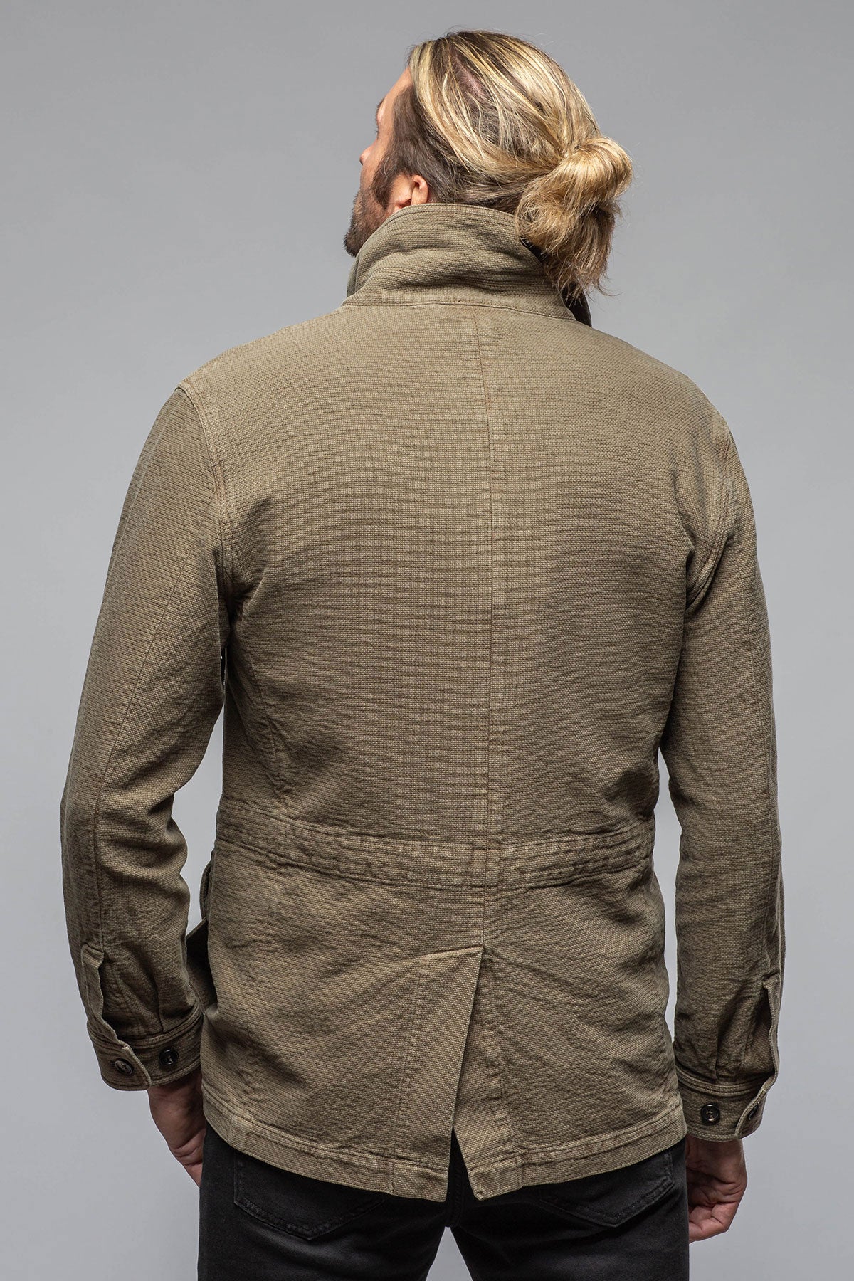 Manto Chinaco Safari Jacket In Moss Grey Mens - Outerwear - Lightweight