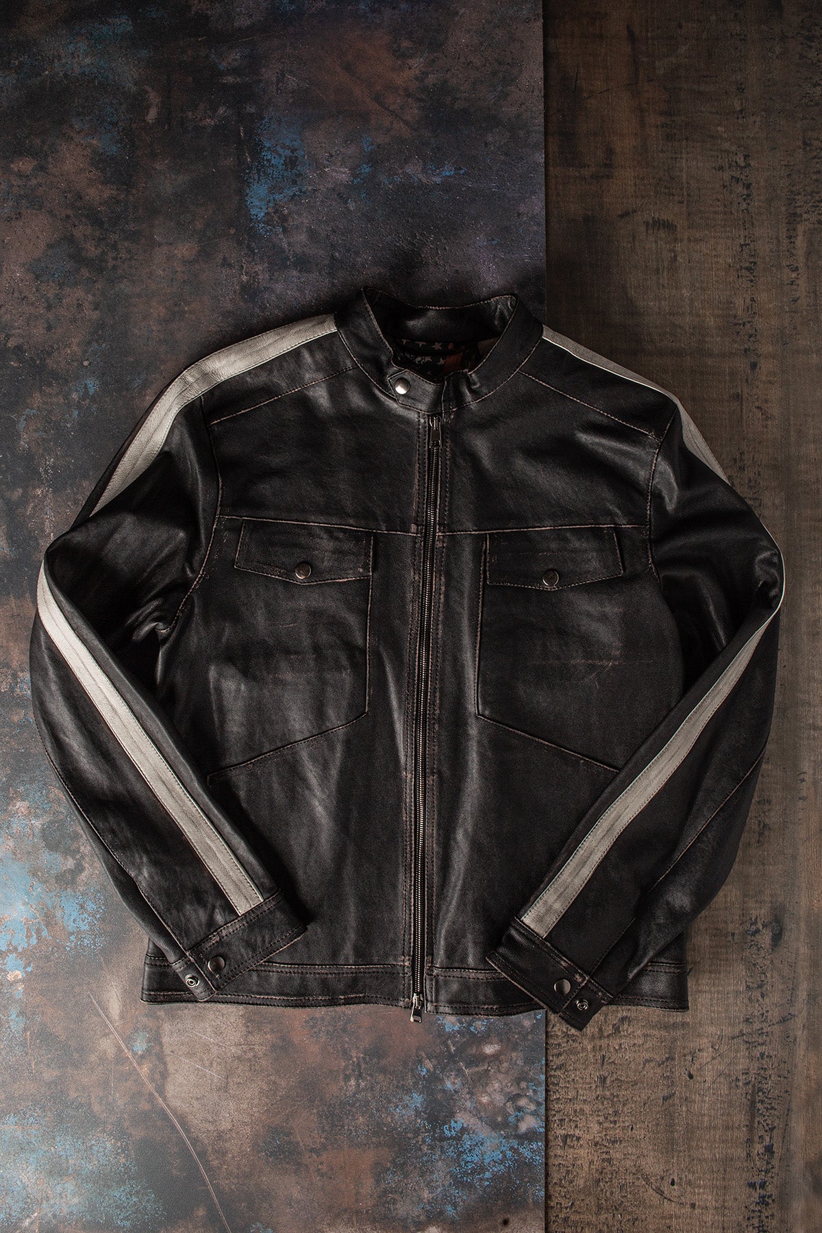 Strokes Moto Jacket In Black