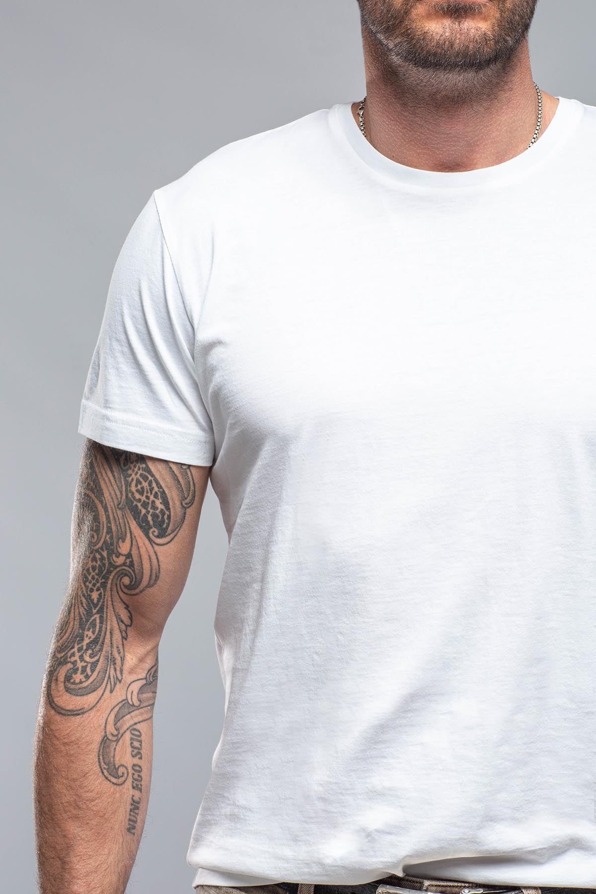 Pismo Cotton Tee In White | Mens - Shirts - T-Shirts | Georg Roth