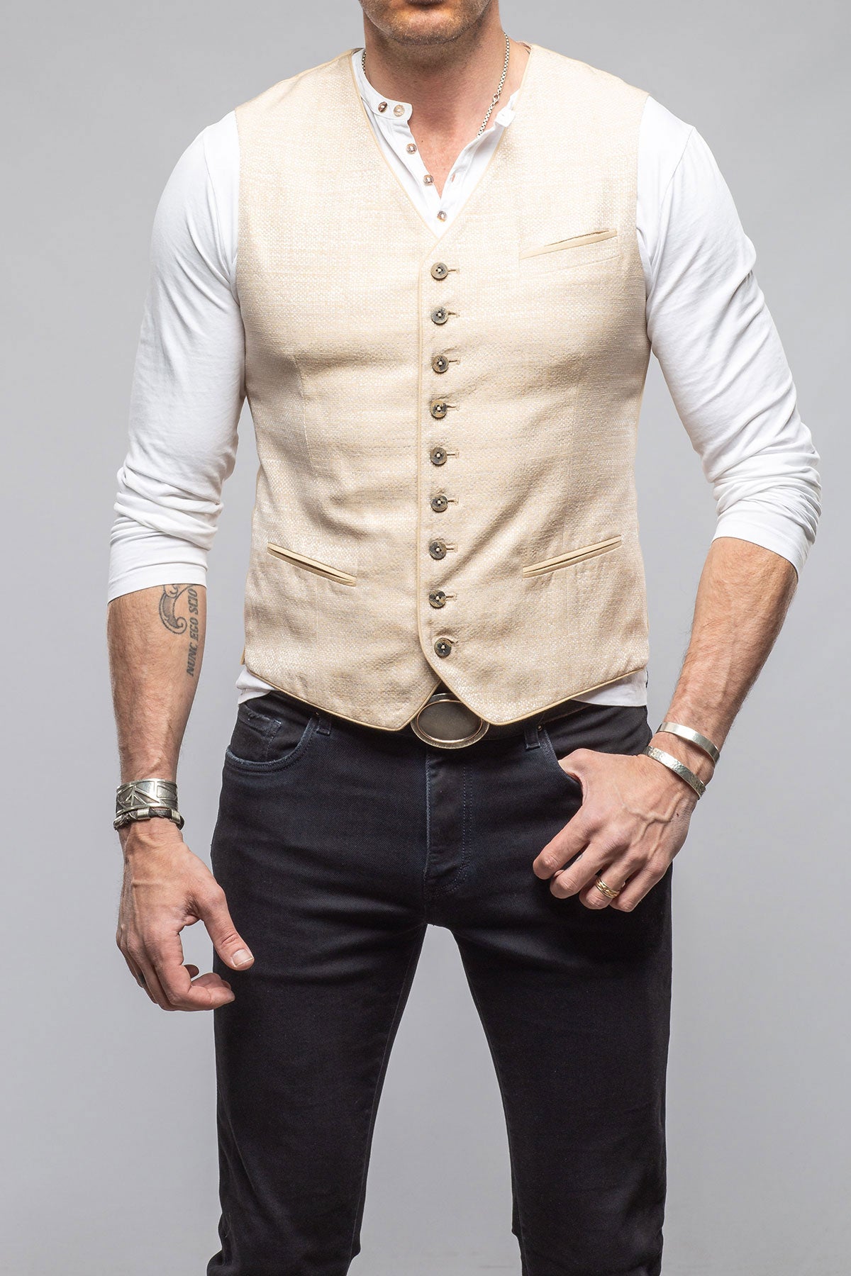 Mothwurf Ellis Tailored Vest In Hazelnut Mens - Tailored - Vests