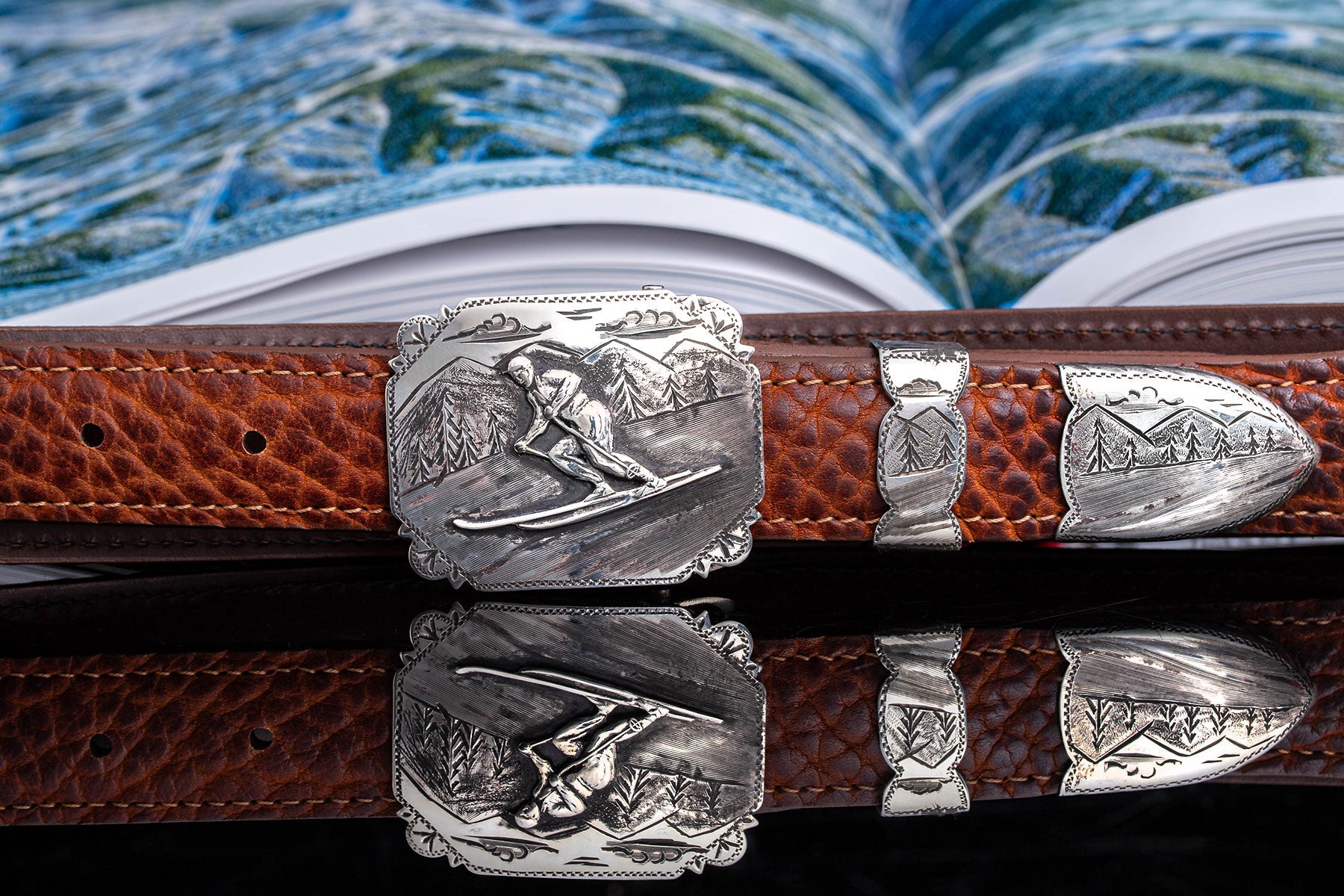 Riva Skier Buckle Set | Belts And Buckles - Buckle Sets | Comstock Heritage