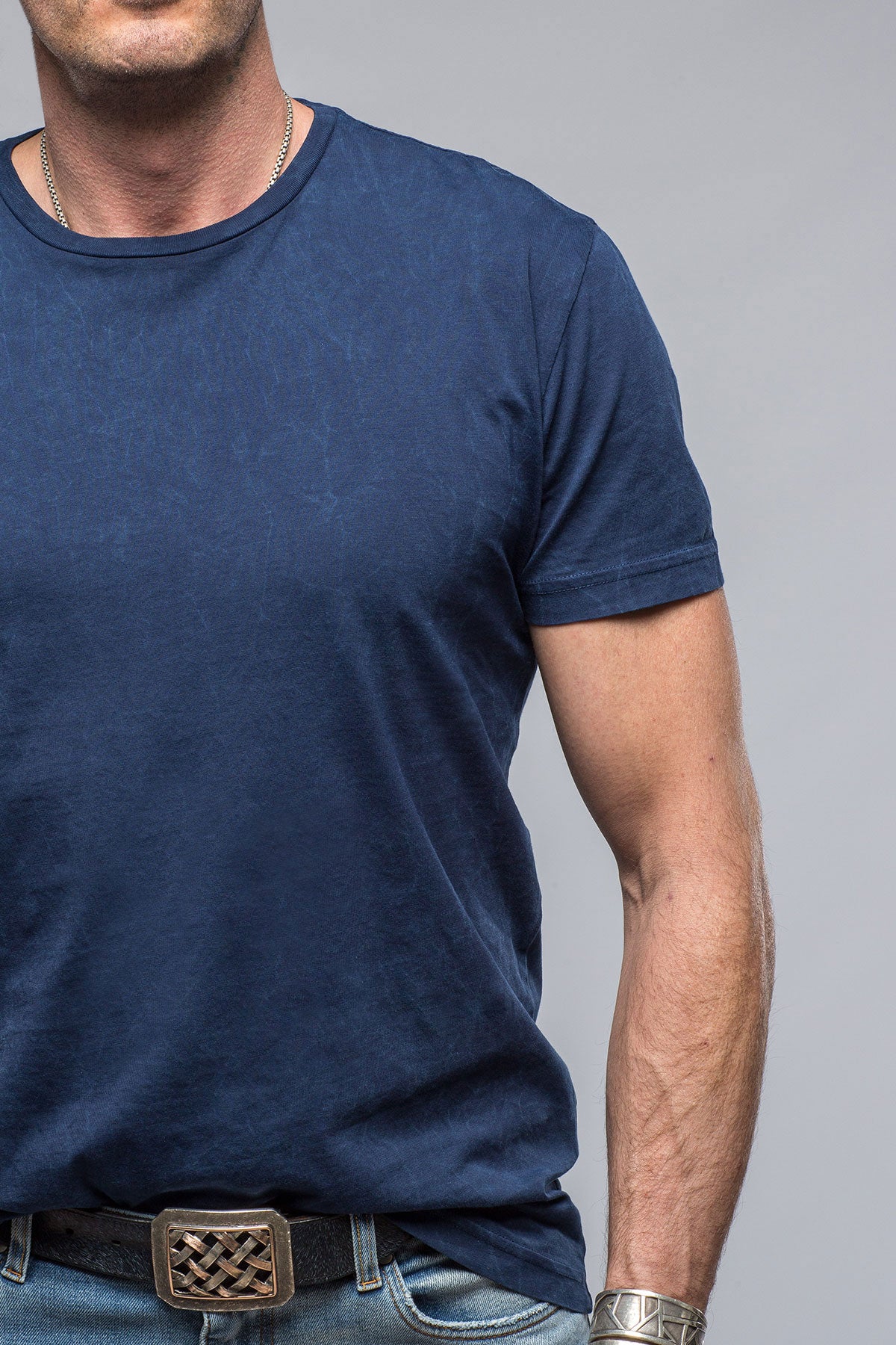 Pismo Cotton Tee In Indigo | Mens - Shirts - T-Shirts | Georg Roth