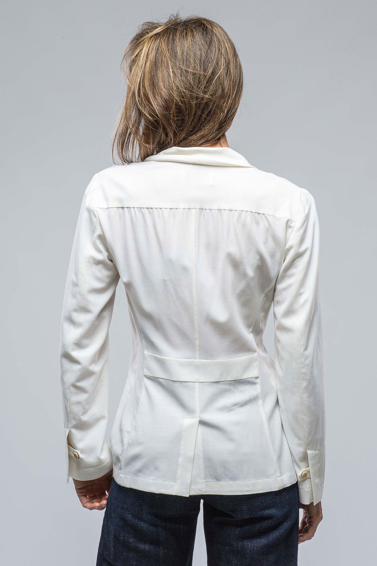 Nells Nelson Adeline Gauze Blazer In White Ladies - Tailored - Jackets