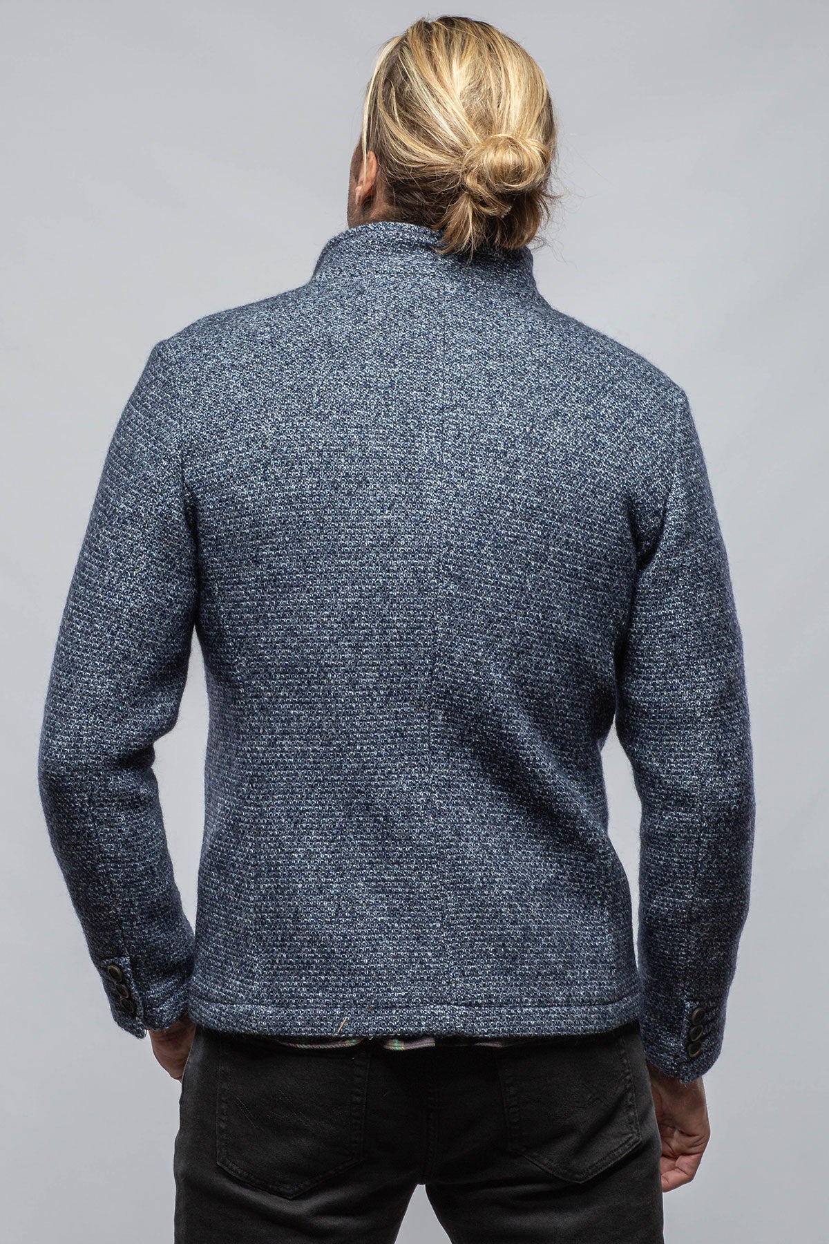 Halifax Knit Coat In Washed Navy | Warehouse - Mens - Outerwear - Cloth | Gimo's