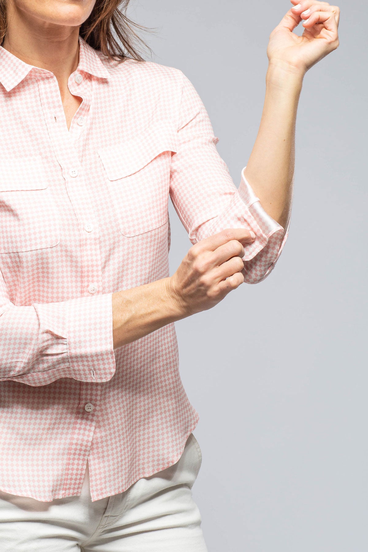 Respiro Silk Blouse In Pink | Ladies - Blouses | Amina Rubinacci