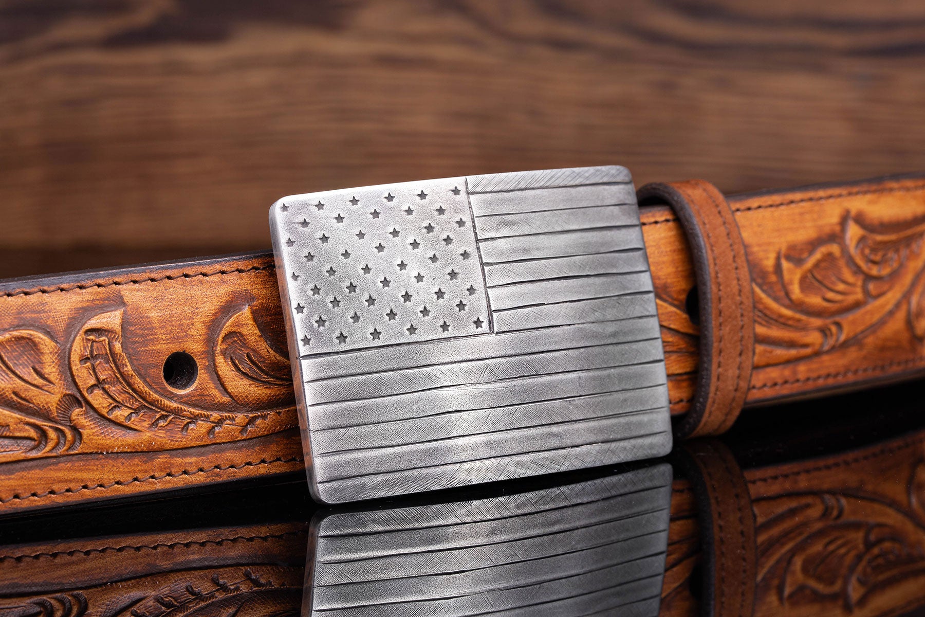 Mason US Flag Trophy Buckle | Belts And Buckles - Trophy | Comstock Heritage