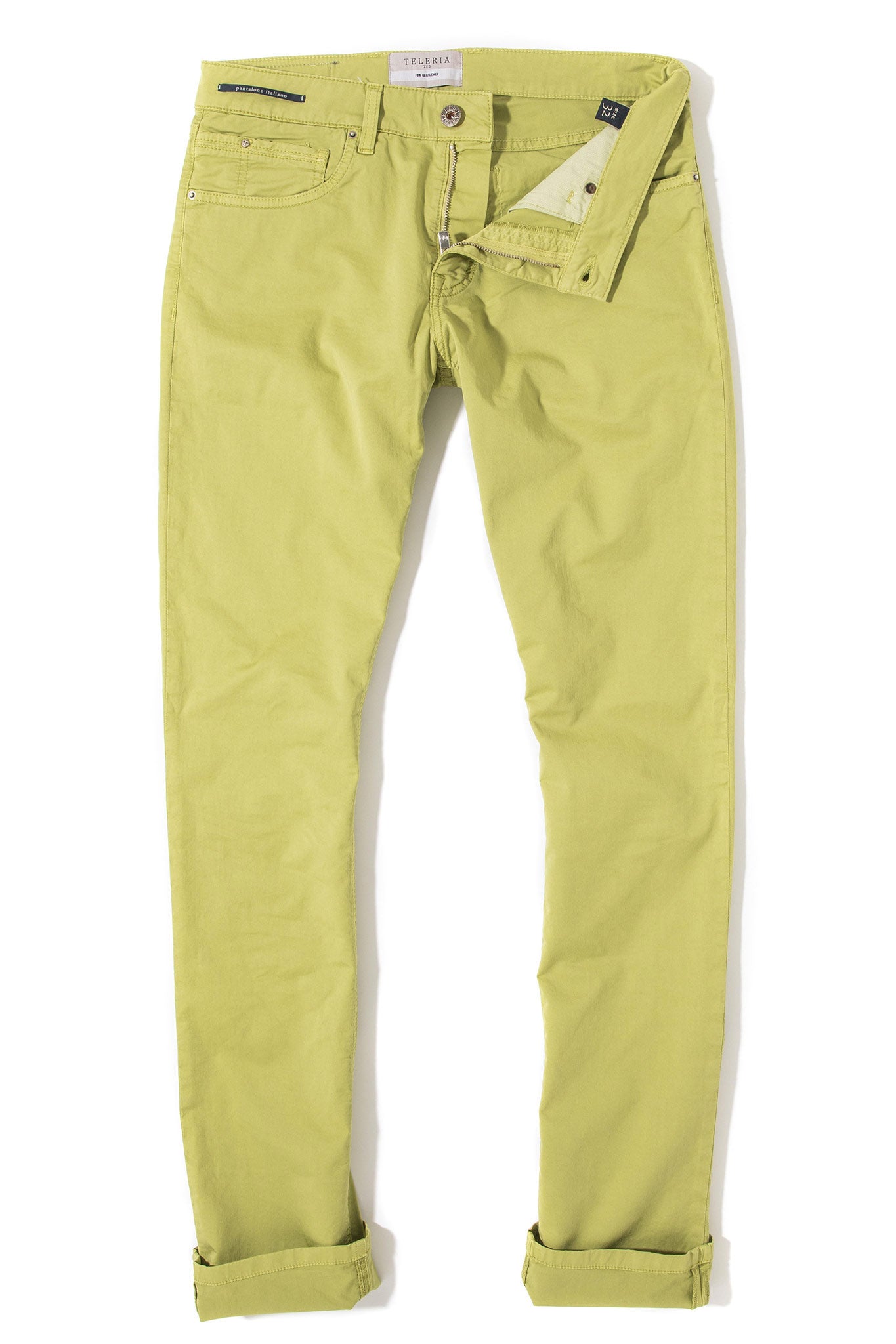 Fowler Ultralight Performance Pant In Summer Lime | Mens - Pants - 5 Pocket | Teleria Zed