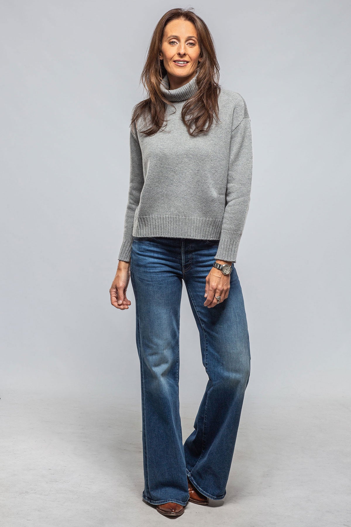 Favi Turtleneck Sweater In Grigio | Ladies - Sweaters | Axels