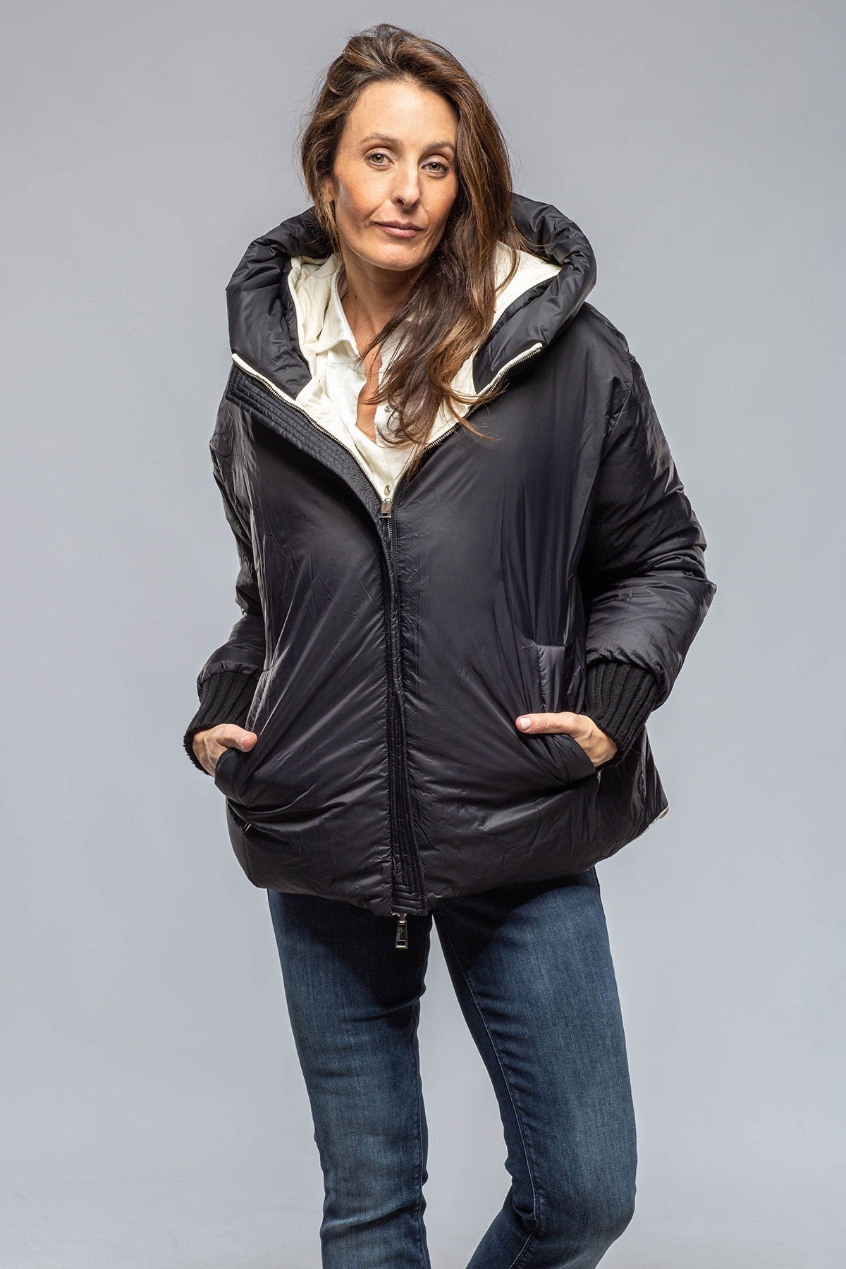 Monica Reversible Down Coat | Samples - Ladies - Outerwear - Cloth | DiBello