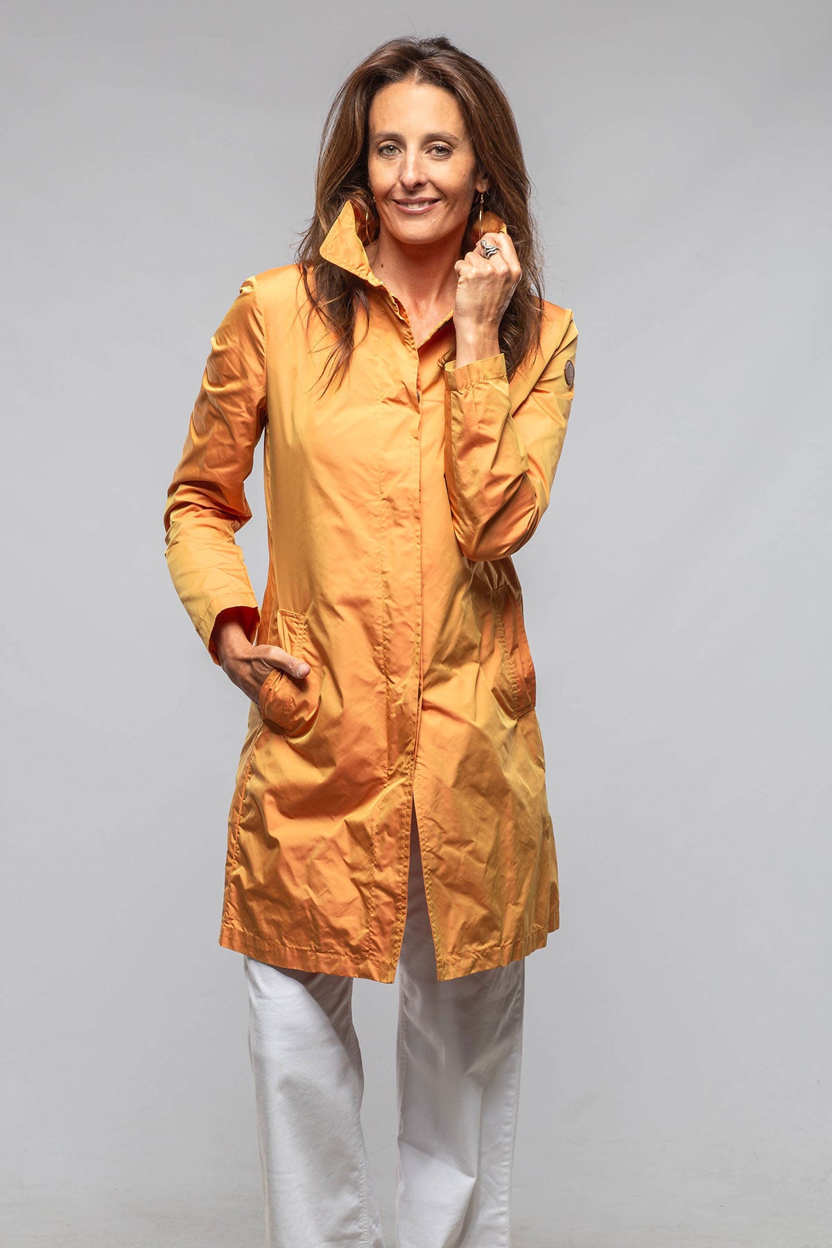Virginia Lightweight Jacket in Tangerine | Warehouse - Ladies - Outerwear - Lightweight | Gimo's