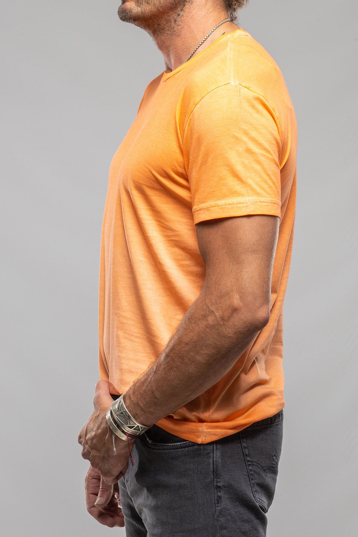 Pismo Cotton T In Orange | Mens - Shirts - T-Shirts | Georg Roth