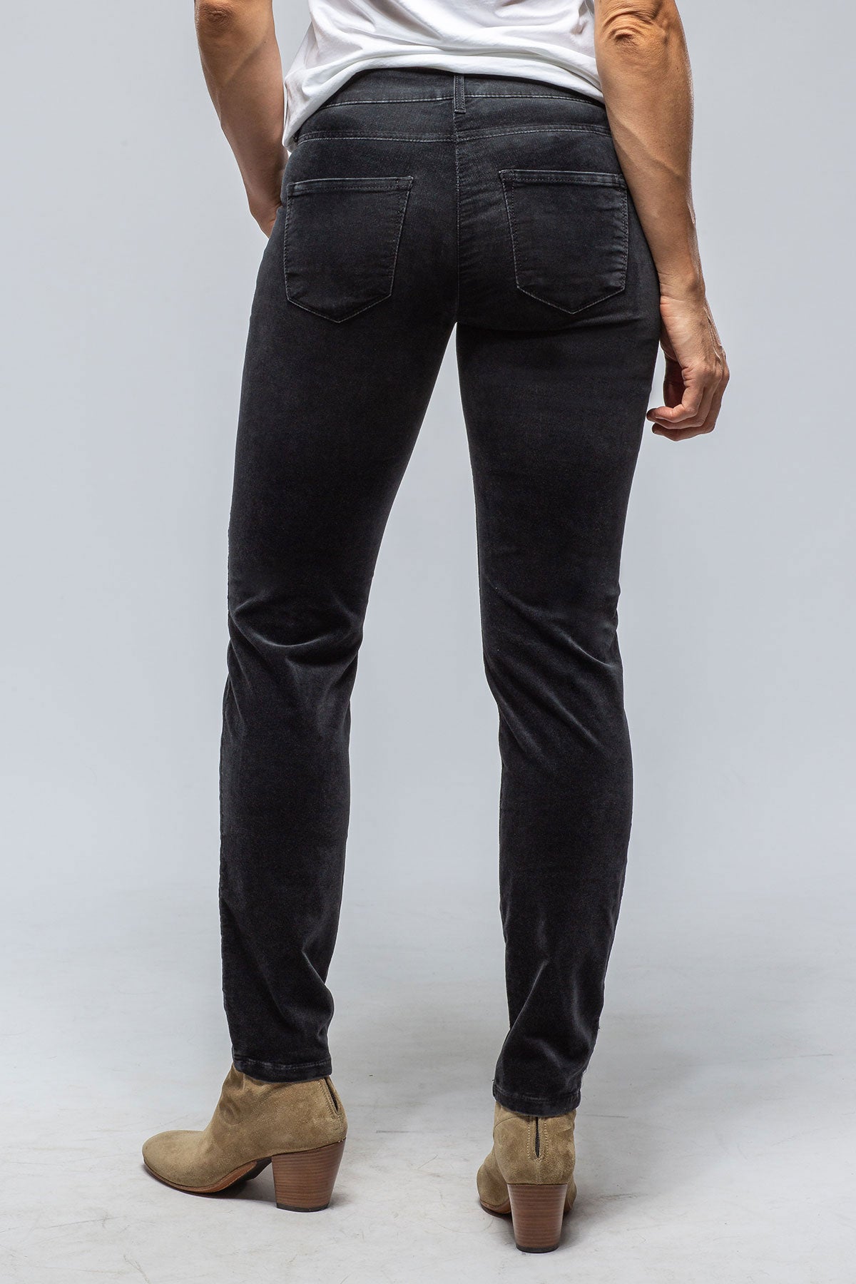 MAC Dream Slim Velvet In Night Grey | Ladies - Pants - Jeans | Mac Jeans