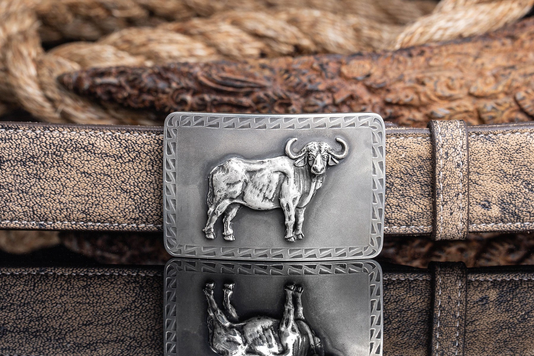 Mason Water Buffalo Buckle