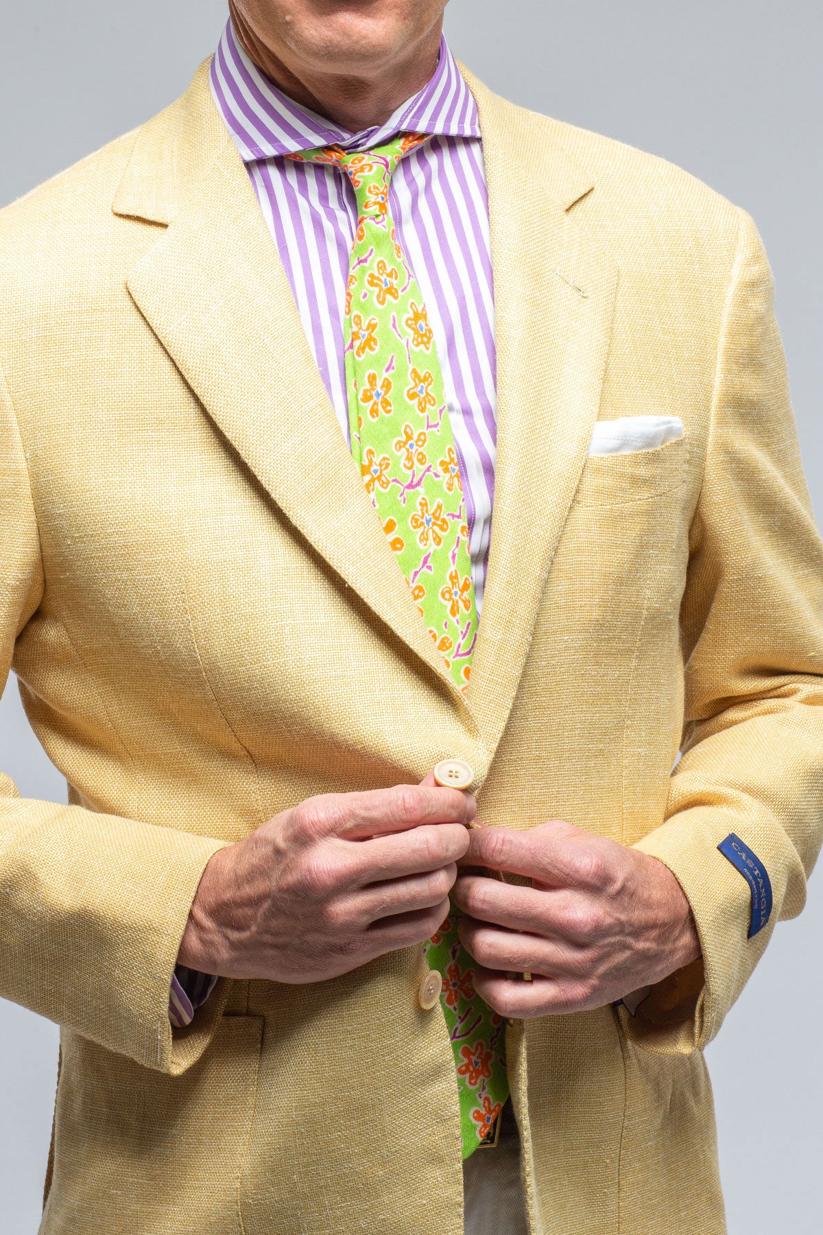 Trapani Sport Coat in Gold | Mens - Tailored - Sport Coats | Castangia