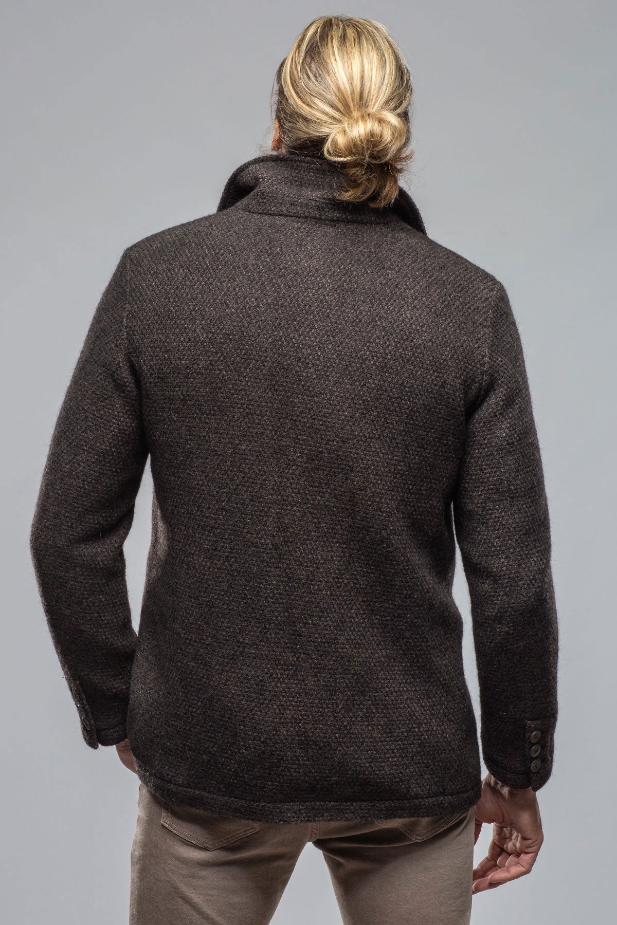Juneau 3/4 Knit Coat In Charcoal Brown | Warehouse - Mens - Outerwear - Cloth | Gimo's