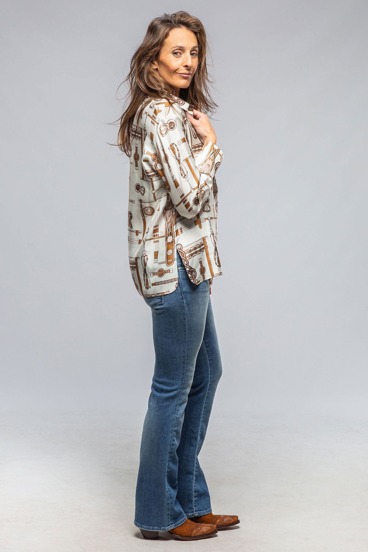 Rani Arabella Equestrian Silk Blouse Ladies - Blouses