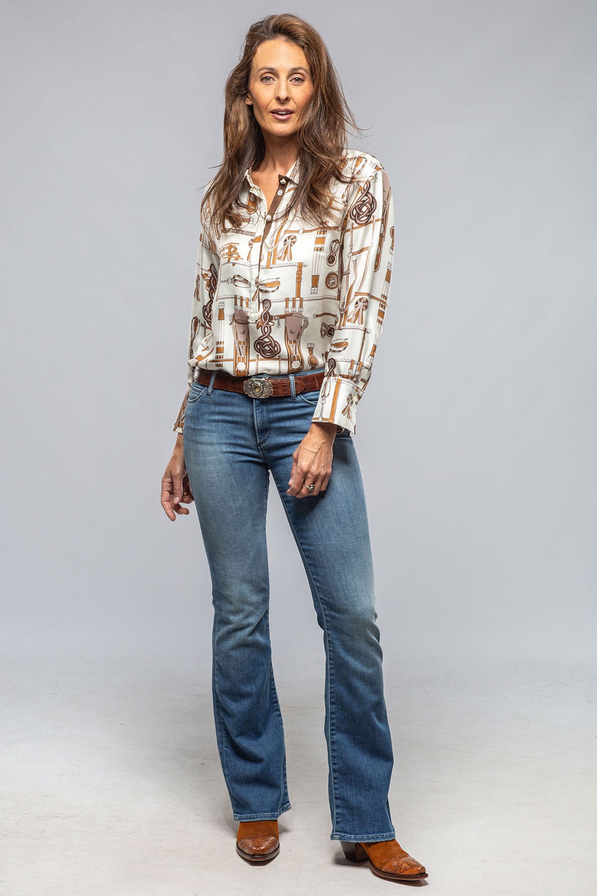 Rani Arabella Equestrian Silk Blouse Ladies - Blouses