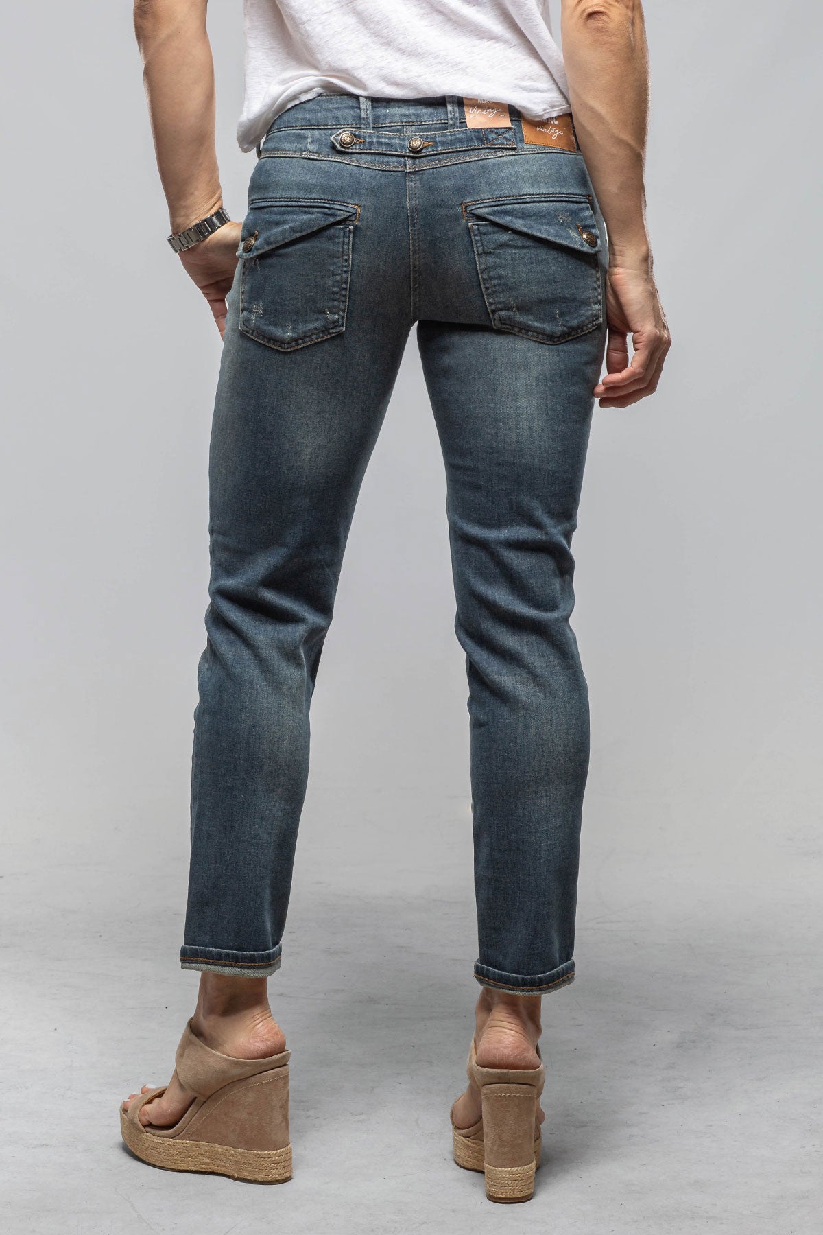 MAC Montana Green Destroyed Chino | Ladies - Pants - Jeans | Mac Jeans