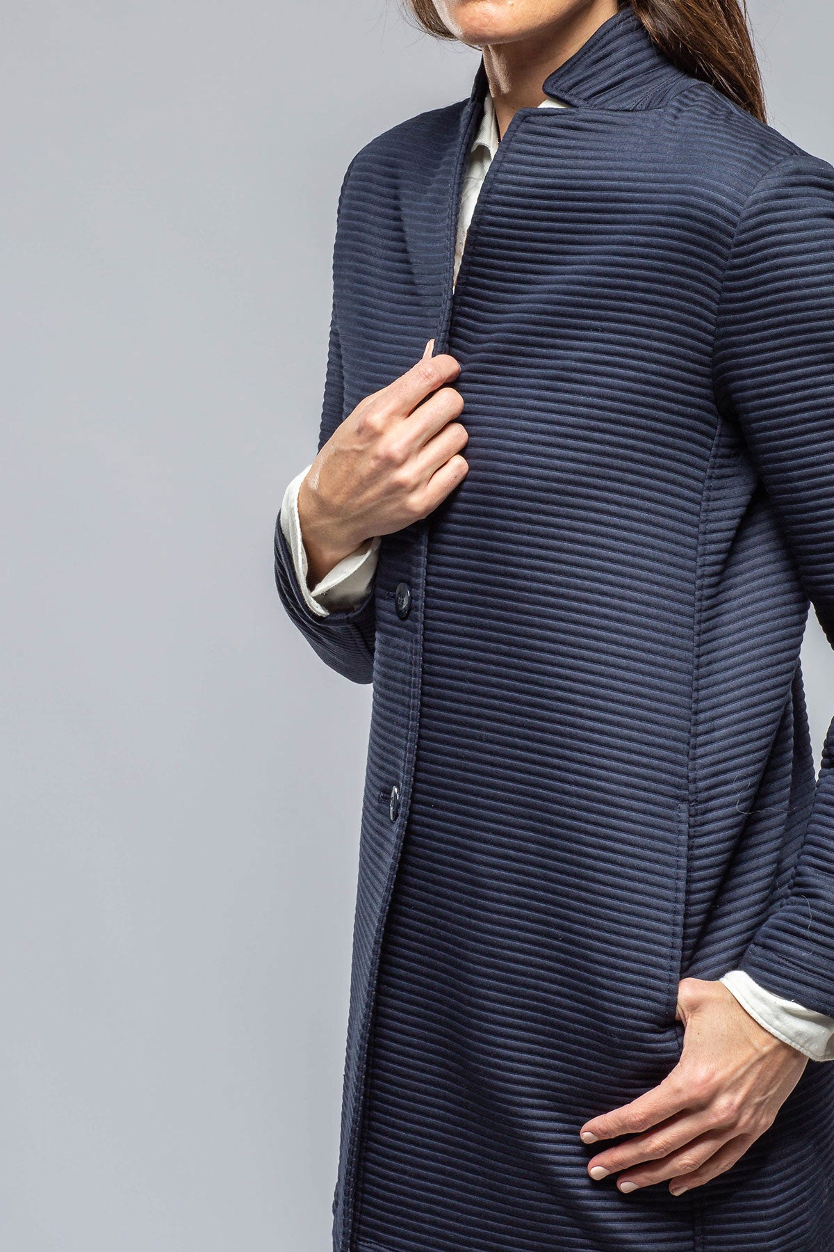 Melania Stretch Ribbed Jacket | Warehouse - Ladies - Outerwear - Cloth | Gimo's