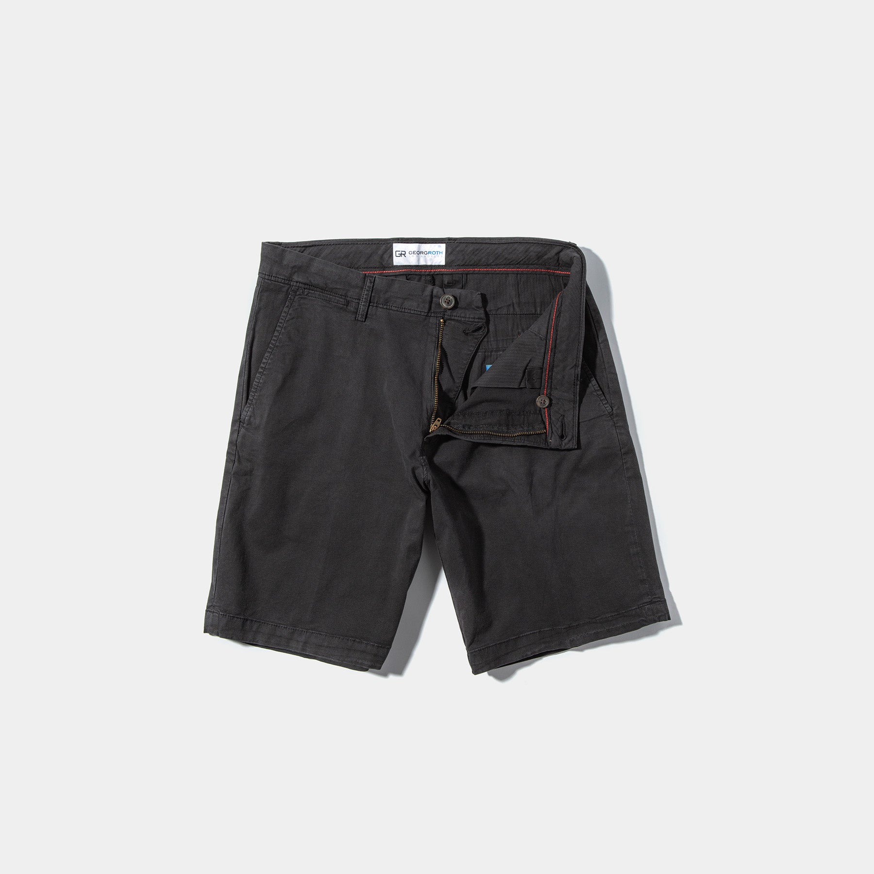 Rockport 9" Stretch Cotton Shorts in Off Black | Mens - Shorts | Georg Roth