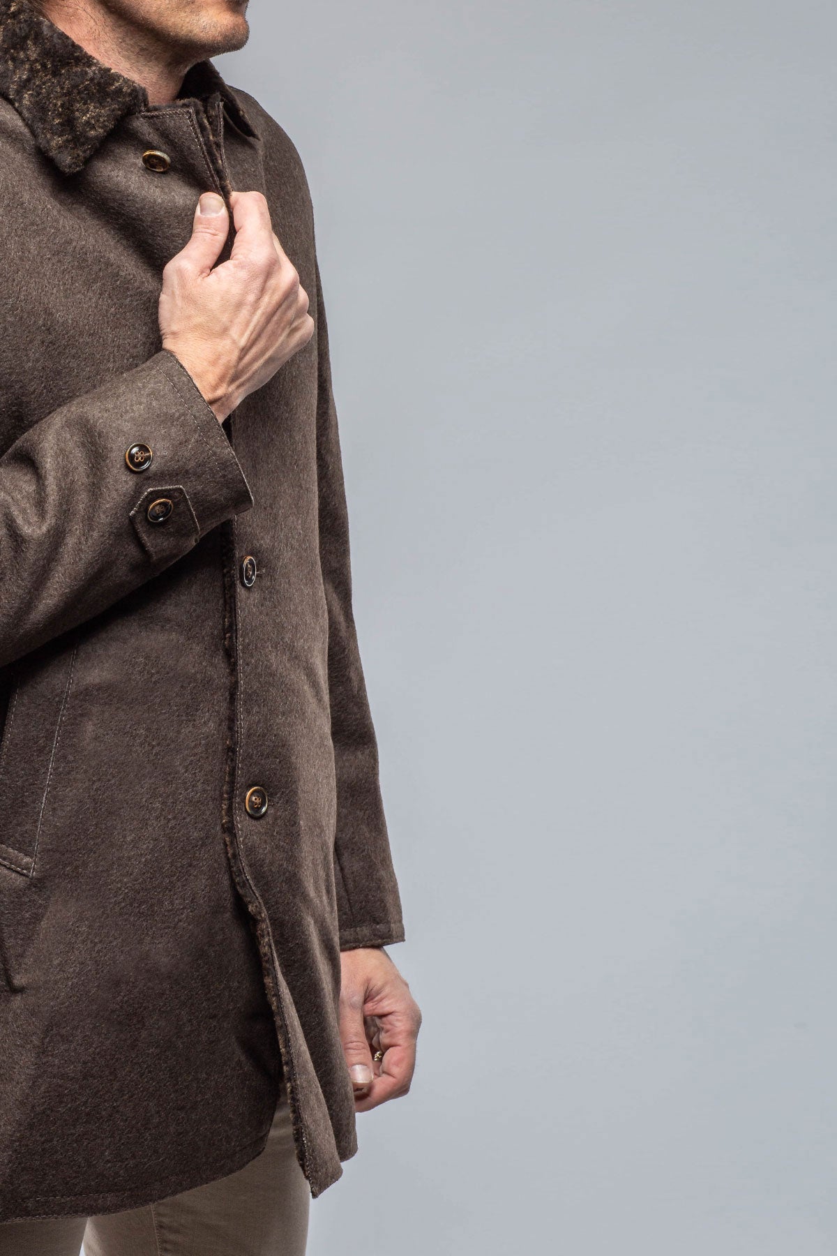 Kemp Wool Shearling Jacket | Samples - Mens - Outerwear - Shearling | Gimo's