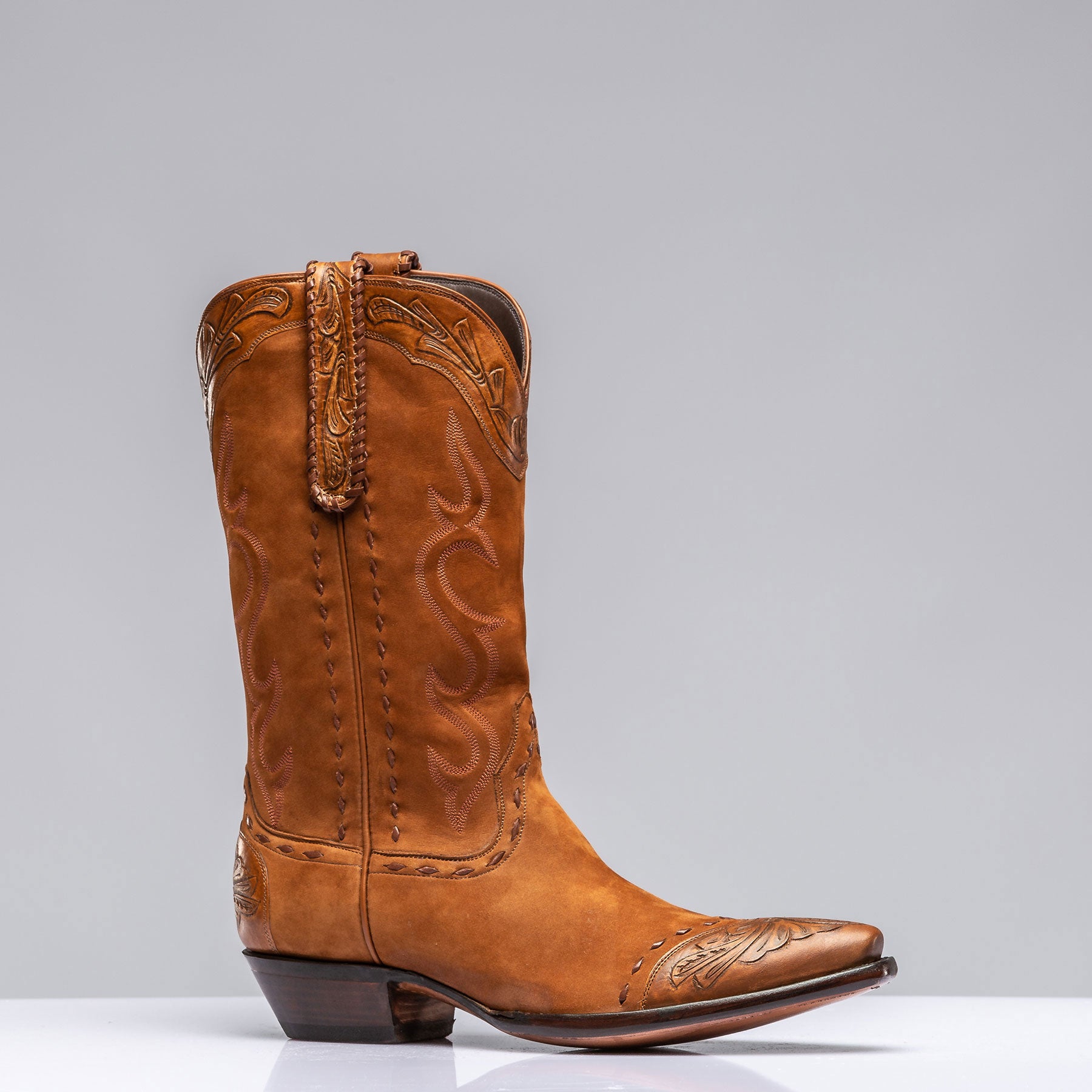Suede Boot with Tooling III | Mens - Cowboy Boots | Stallion Boots