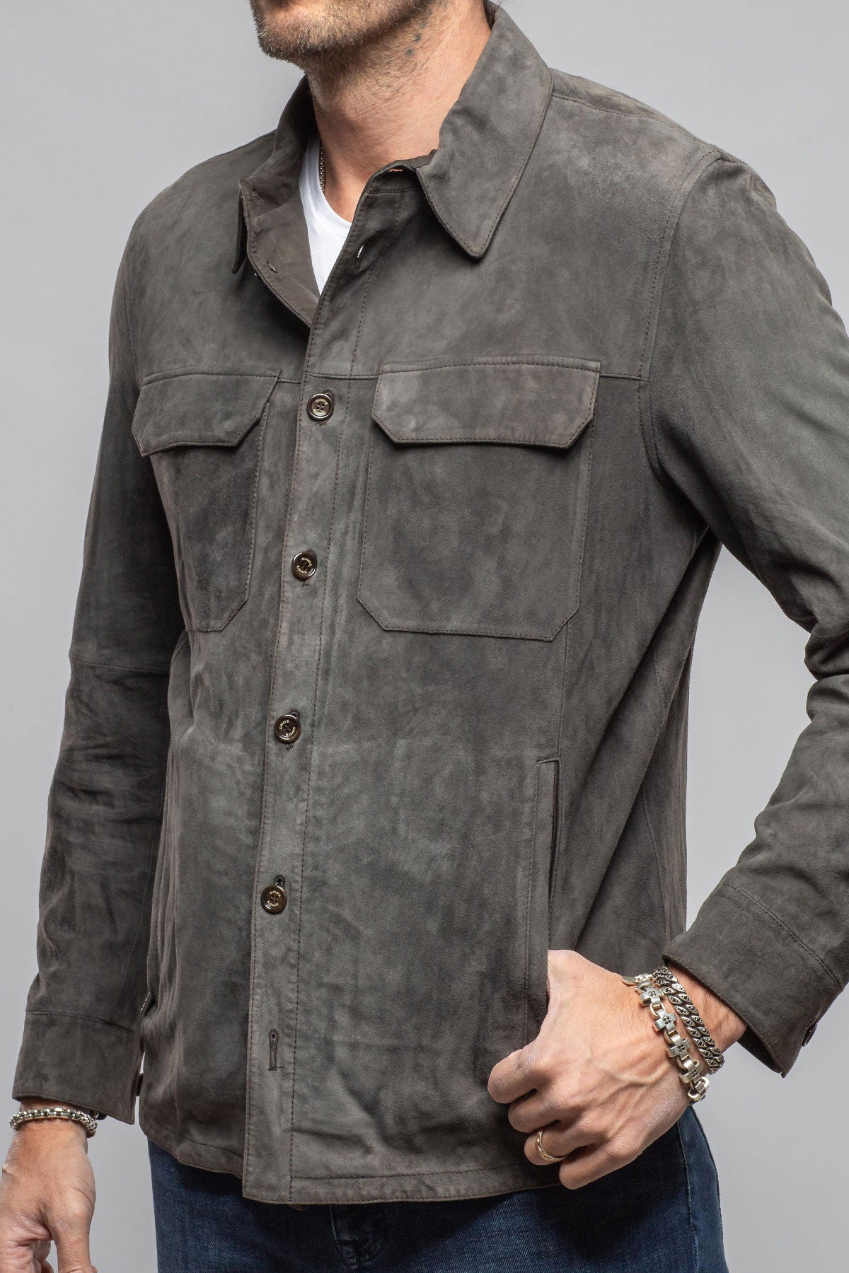 Carson Suede Shirt Jacket