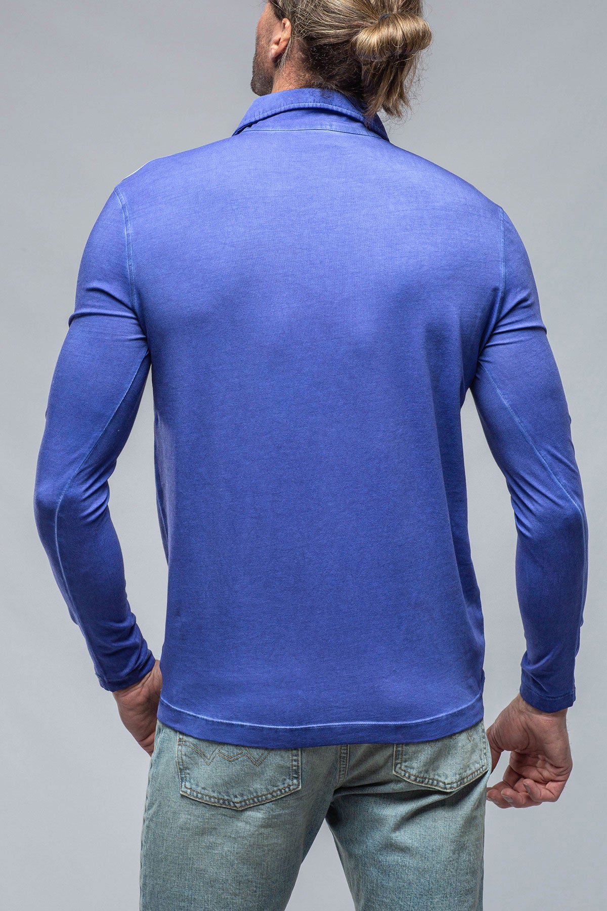 Cafe Paco LS Polo Shirt In Lavender | Mens - Shirts - Polos | Dune