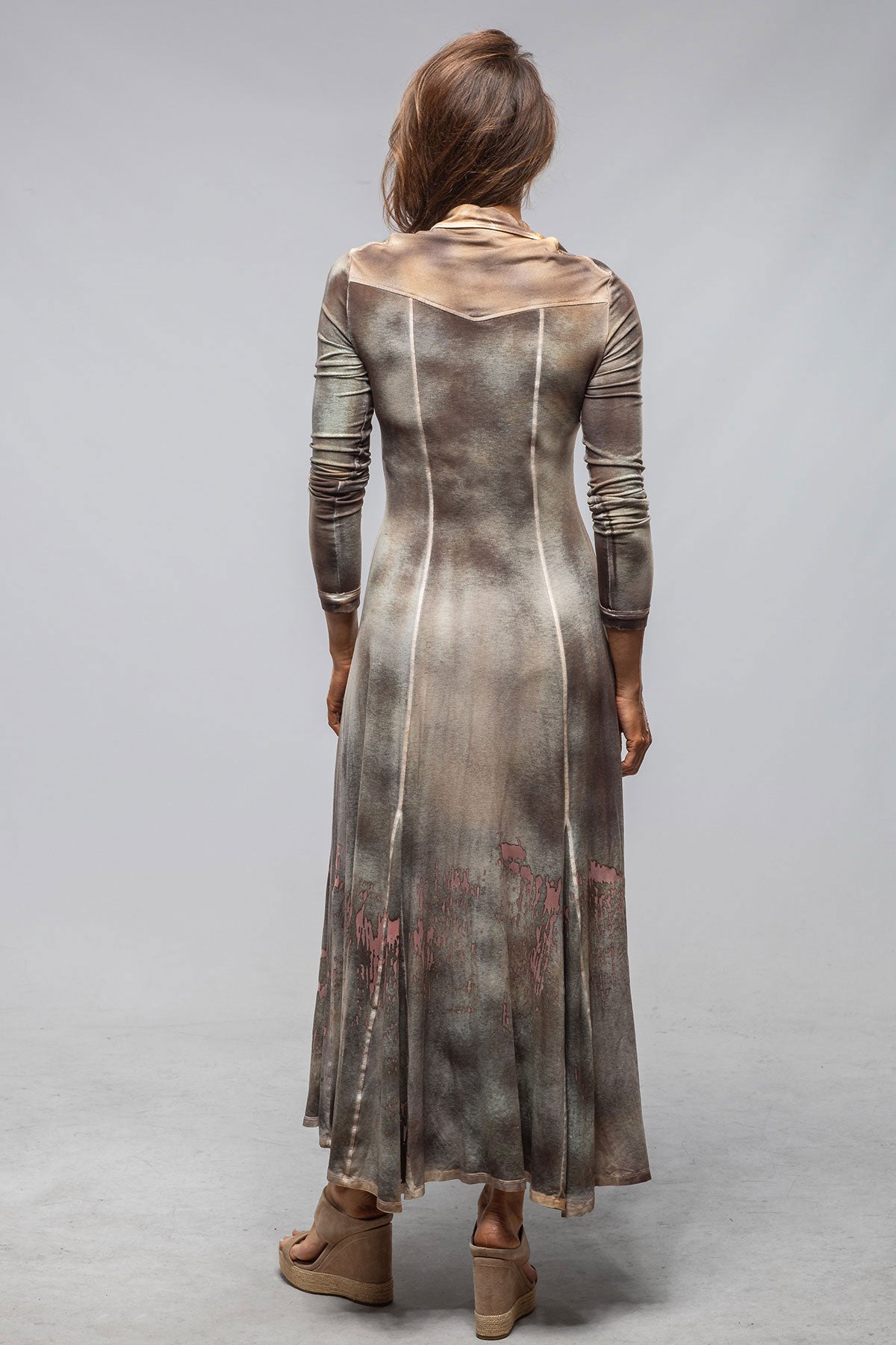 Sonia Villa Tori Long Sleeve Duster/Dress In Cocoa Ladies - Dresses