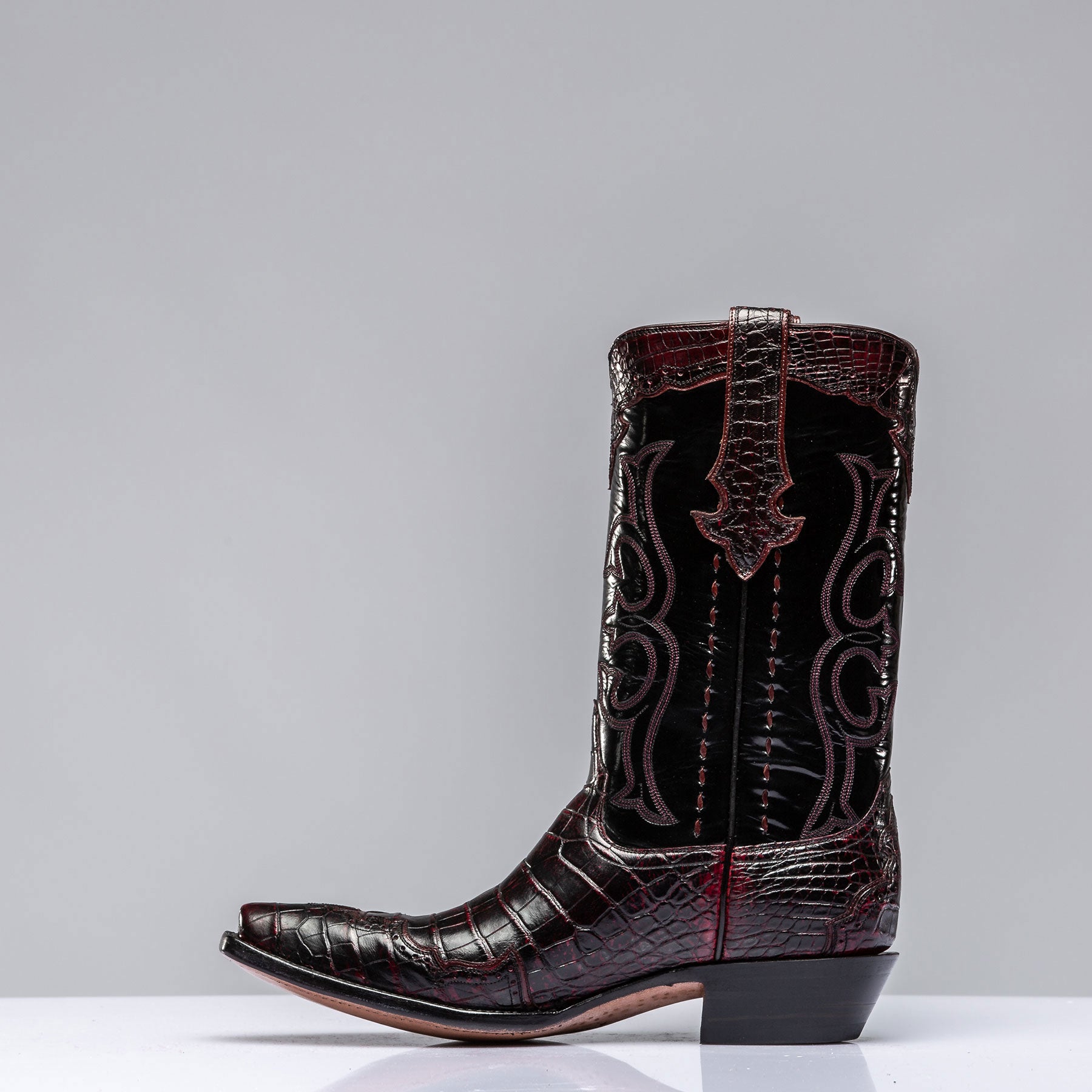 Stallion Boots Black Cherry Majestic Boots Mens - Cowboy Boots
