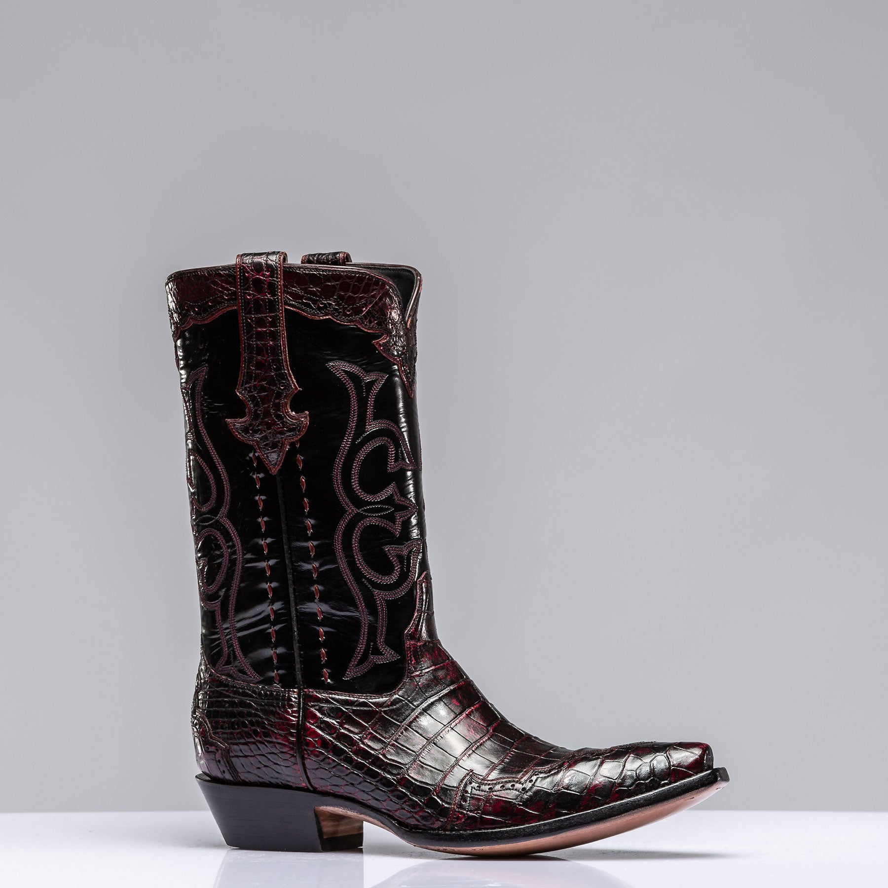 Stallion Boots Black Cherry Majestic Boots Mens - Cowboy Boots