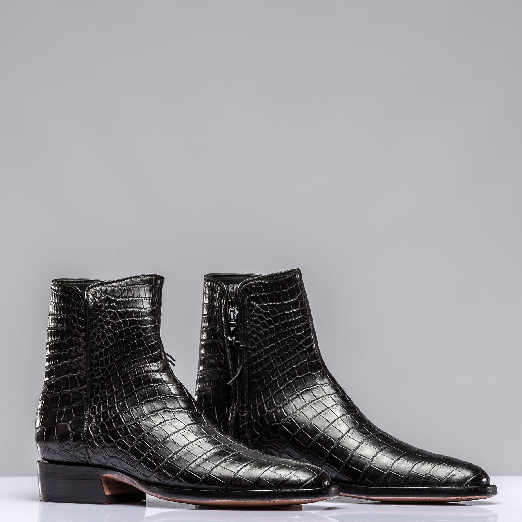 Stallion Boots Black Crocodile Chelsea Boots Mens - Cowboy Boots
