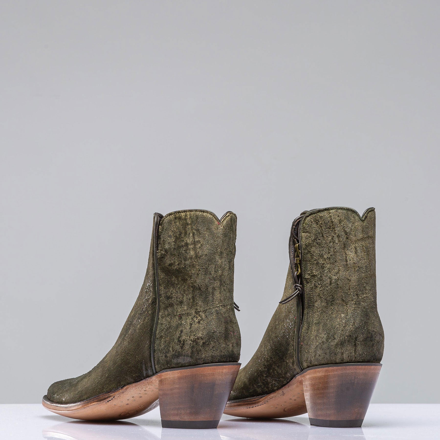 Stallion Boots Kendall Zorro In Dark Olive Ladies - Cowboy Boots