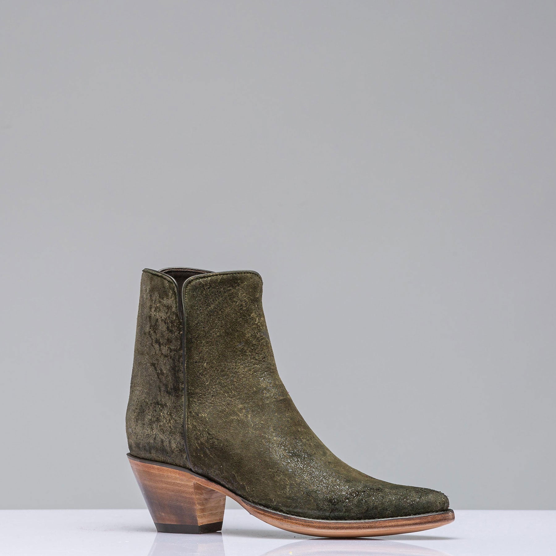 Stallion Boots Kendall Zorro In Dark Olive Ladies - Cowboy Boots