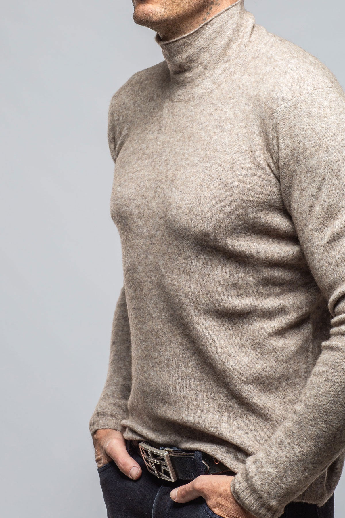 Stile Latino | Mandara Sweater In Grey/Beige | Mens - Sweaters