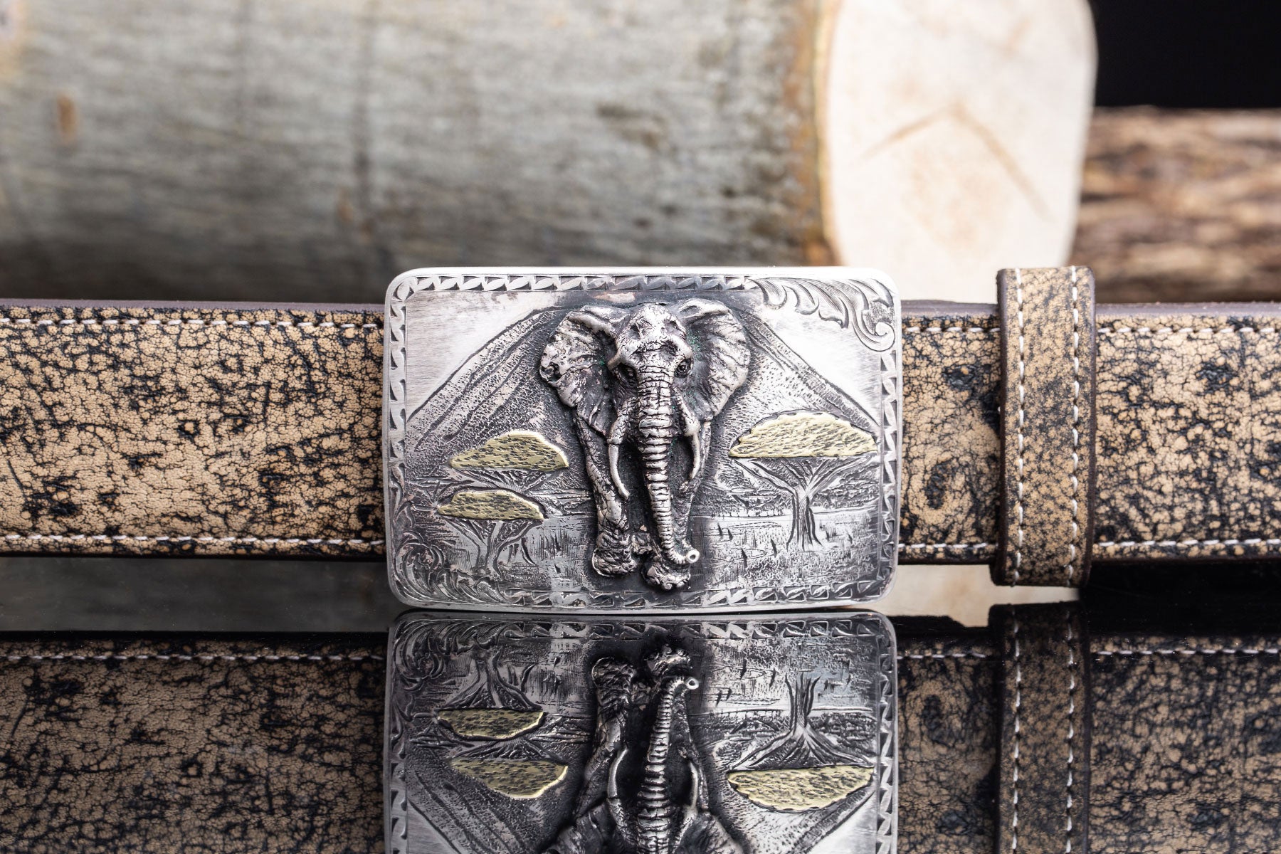 AB Elephant Trophy Buckle | Belts And Buckles - Trophy | Comstock Heritage