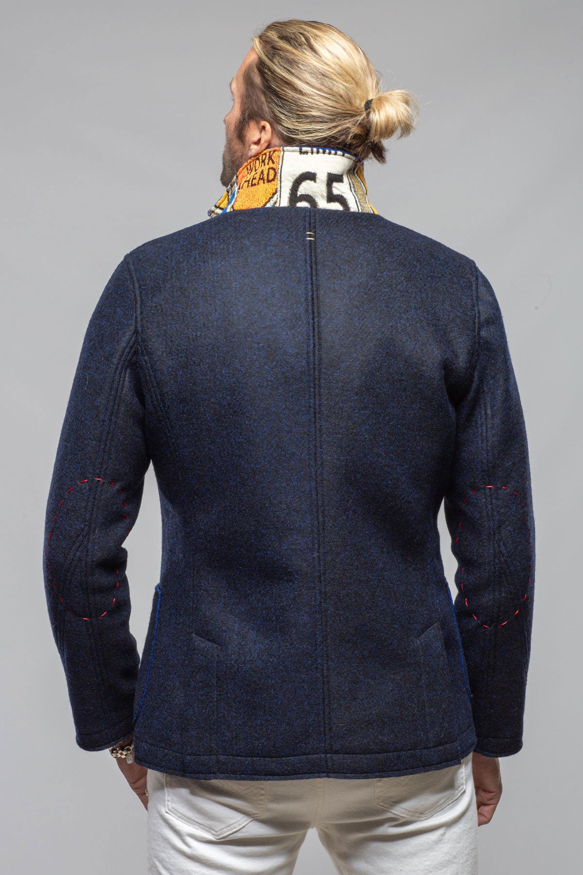 Stratton Knit Jacket In Navy