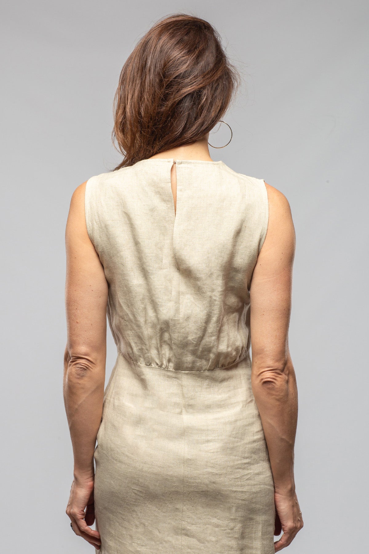 T.ba Toscana Linen Dress In Stone Ladies - Dresses
