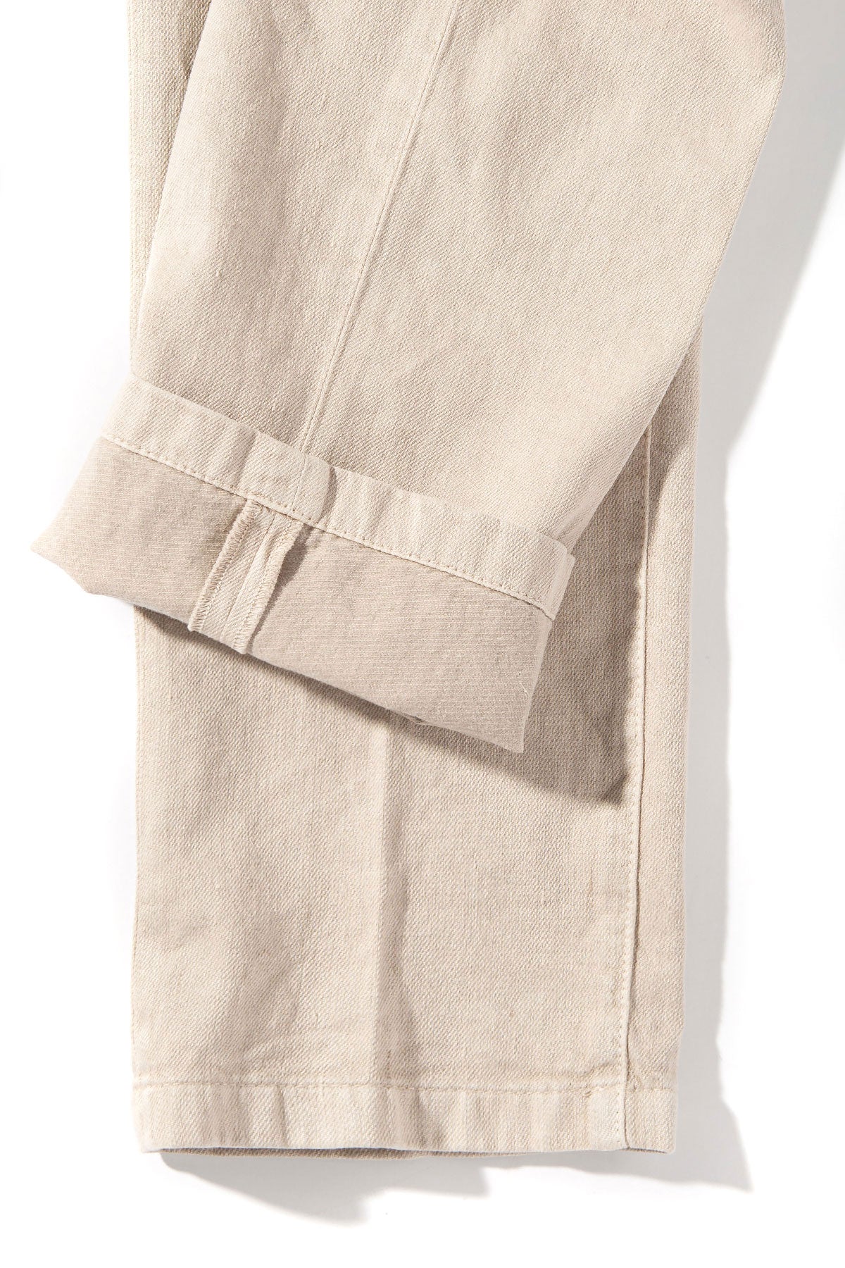 Teleria Zed Marks Trousers In Ecru Mens - Pants - 4 Pocket