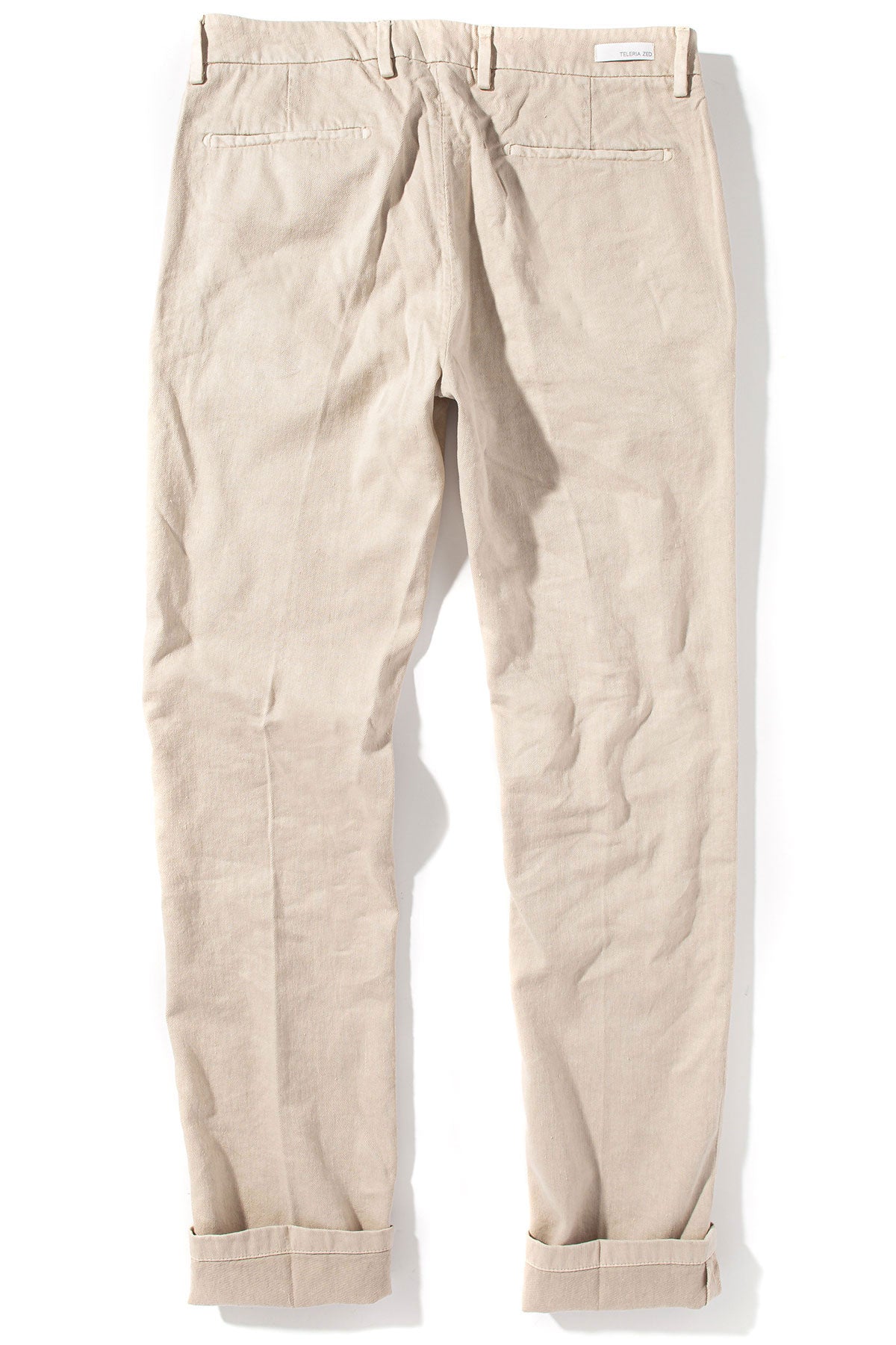 Teleria Zed Marks Trousers In Ecru Mens - Pants - 4 Pocket