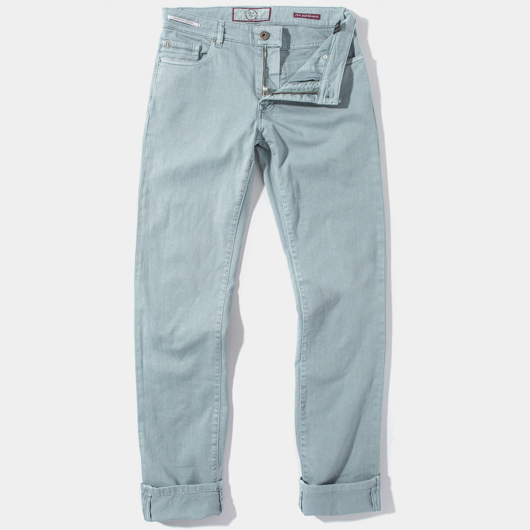 Teleria Zed Ouray 5 Pocket Denim in Ardesia Mens - Pants - 5 Pocket