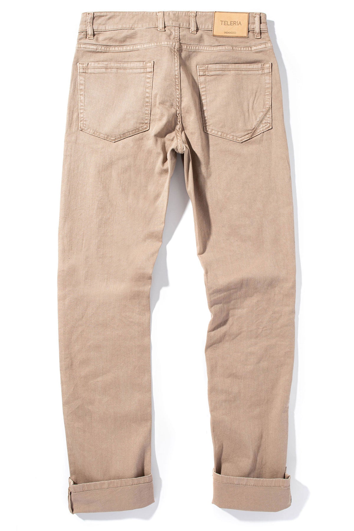 Teleria Zed Ouray 5 Pocket Denim in Beige Mens - Pants - 5 Pocket