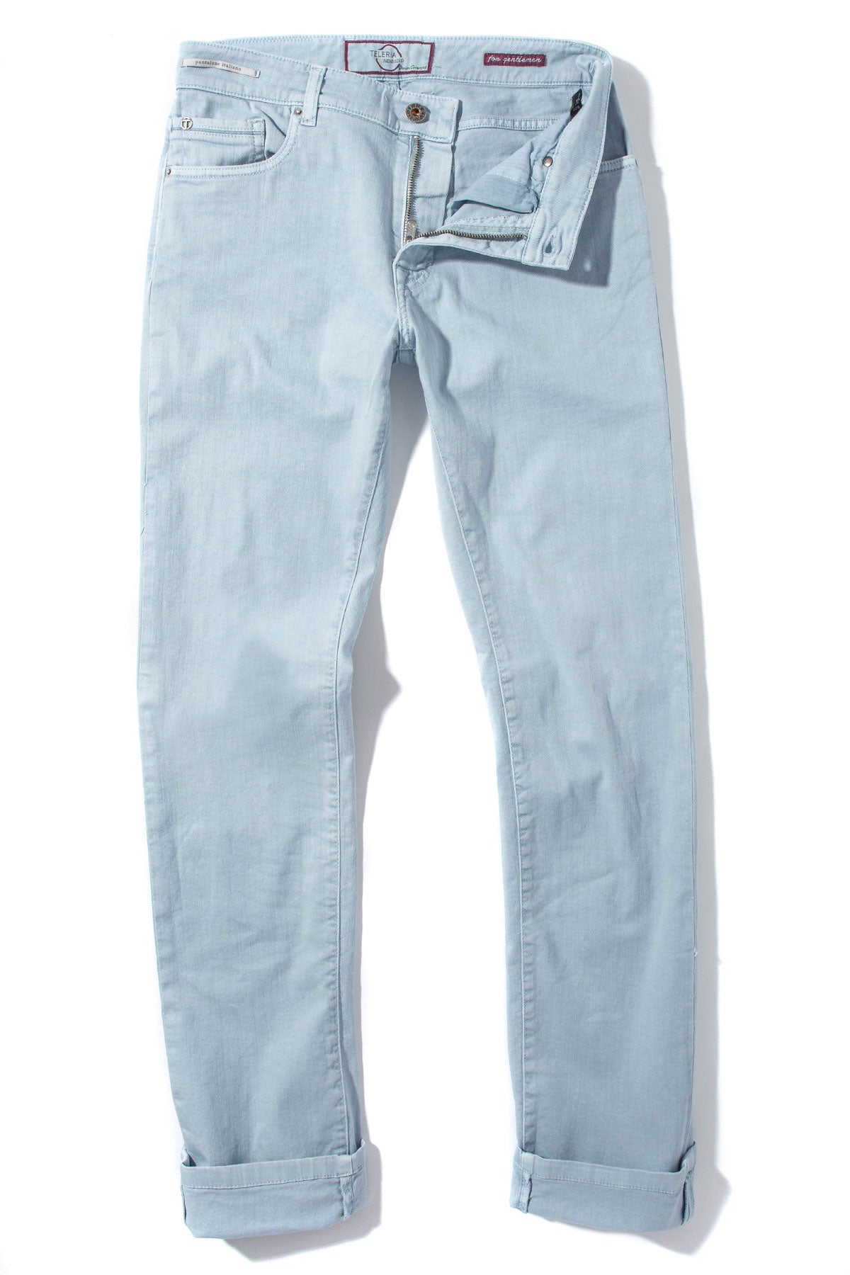 Teleria Zed Ouray 5 Pocket Denim in Blue Ice - Mens - Pants - 5 