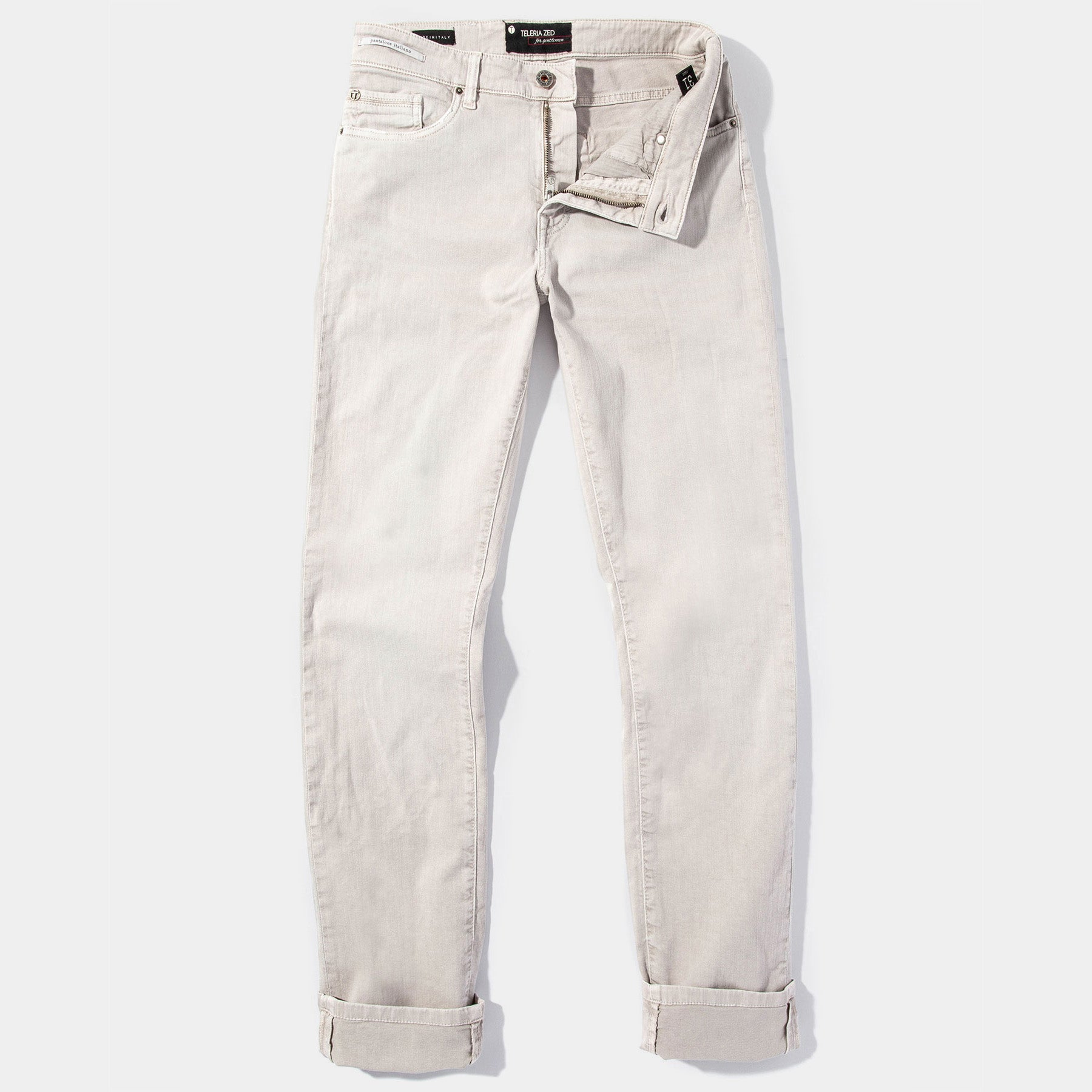 Teleria Zed Ouray 5-Pocket Stretch Twill in Sasso Mens - Pants - 5 Pocket